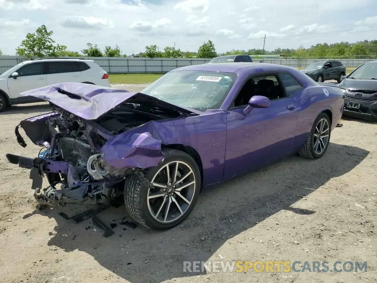 1 Photograph of a damaged car 2C3CDZBT3PH689281 DODGE CHALLENGER 2023