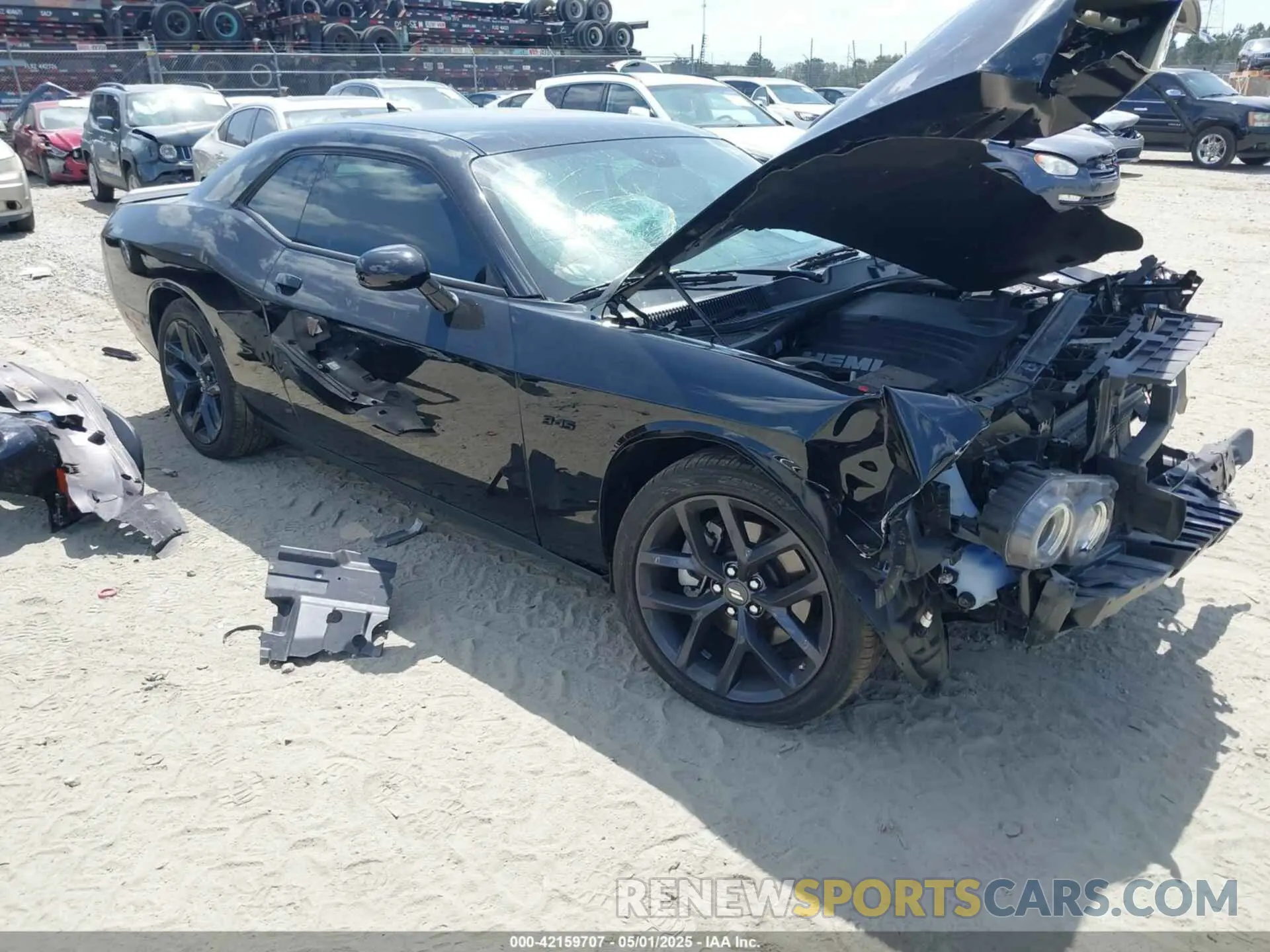 1 Photograph of a damaged car 2C3CDZBT5PH654757 DODGE CHALLENGER 2023