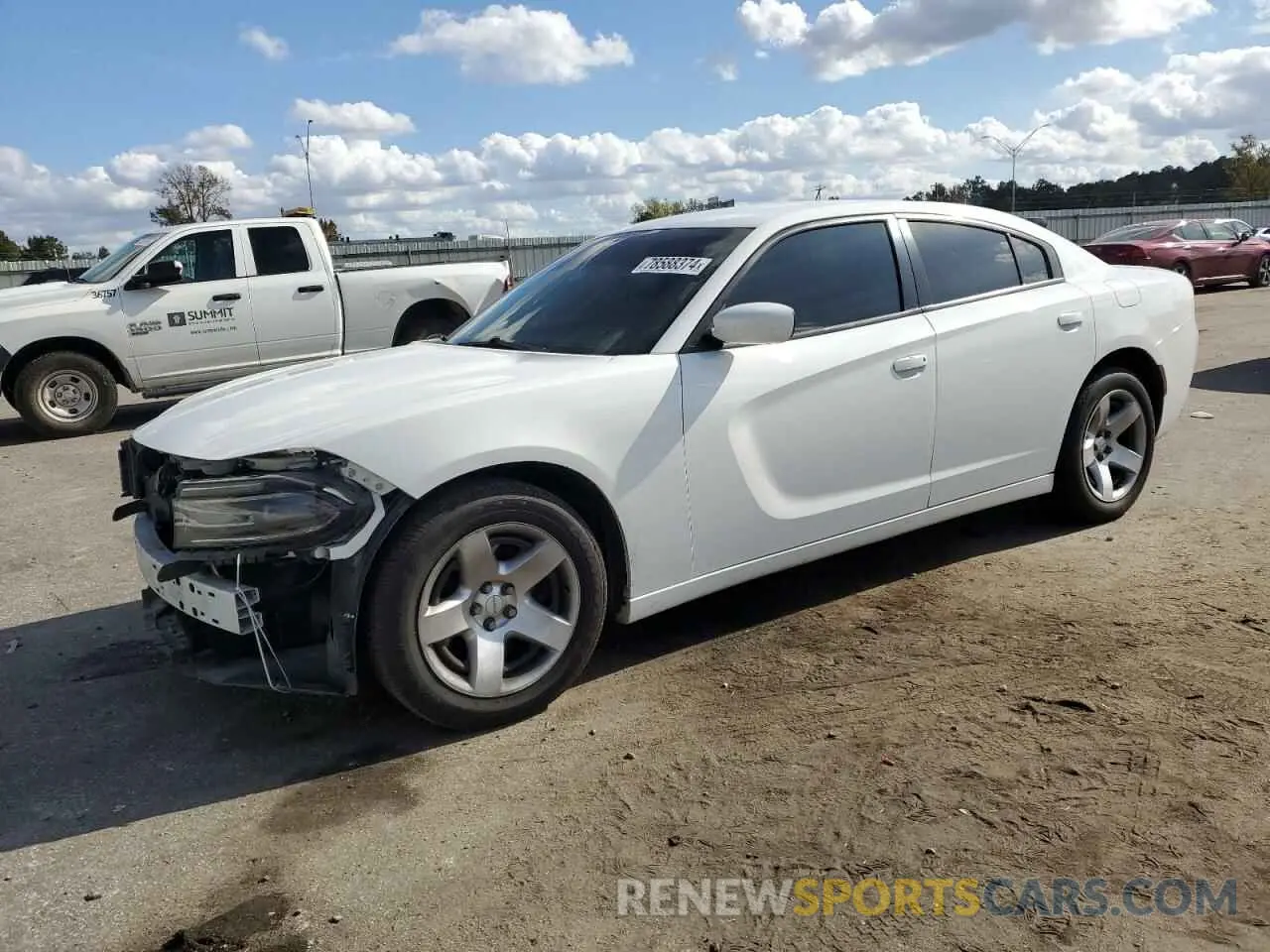 1 Photograph of a damaged car 2C3CDXAT0KH568304 DODGE CHARGER 2019