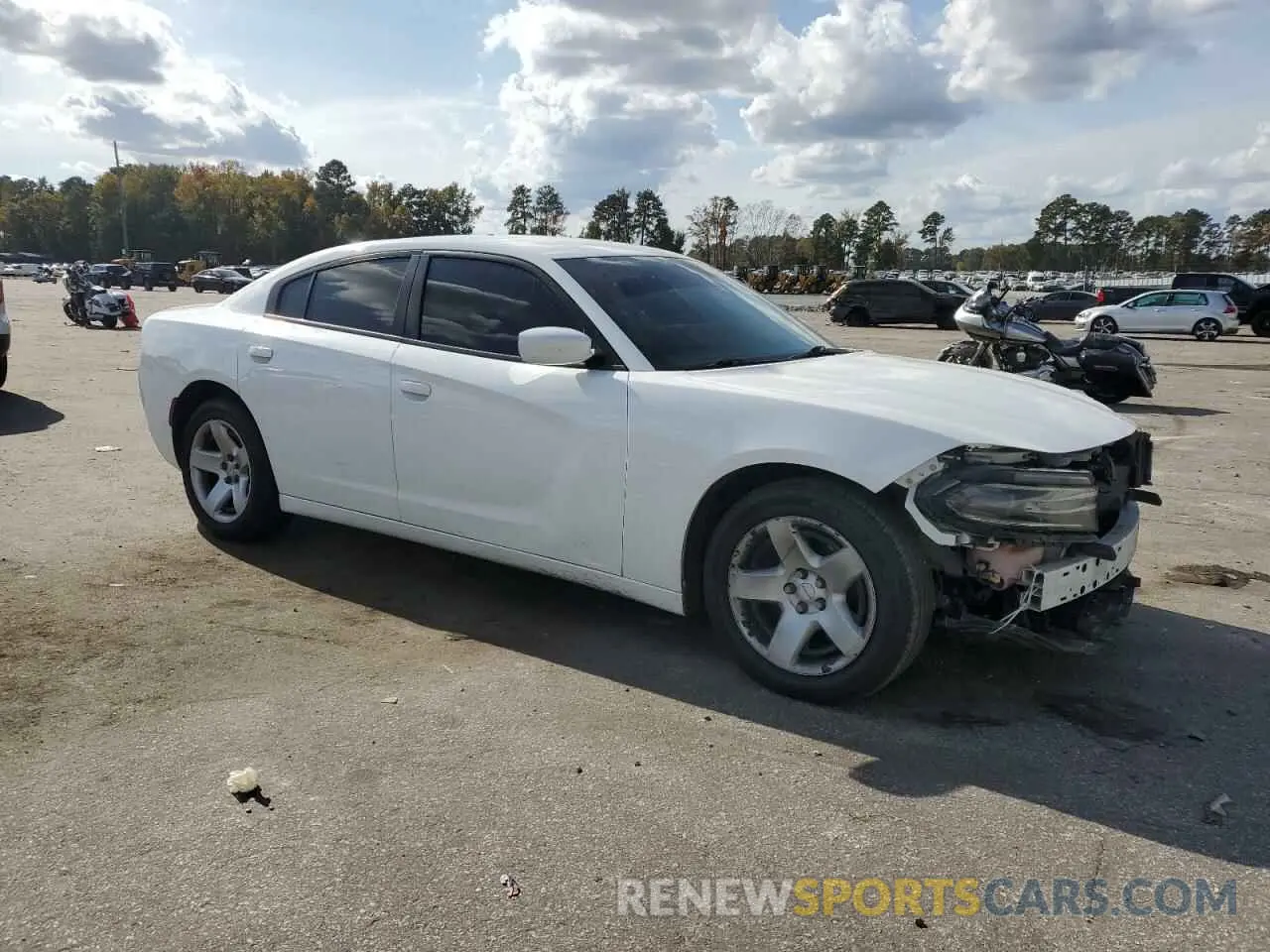 4 Photograph of a damaged car 2C3CDXAT0KH568304 DODGE CHARGER 2019