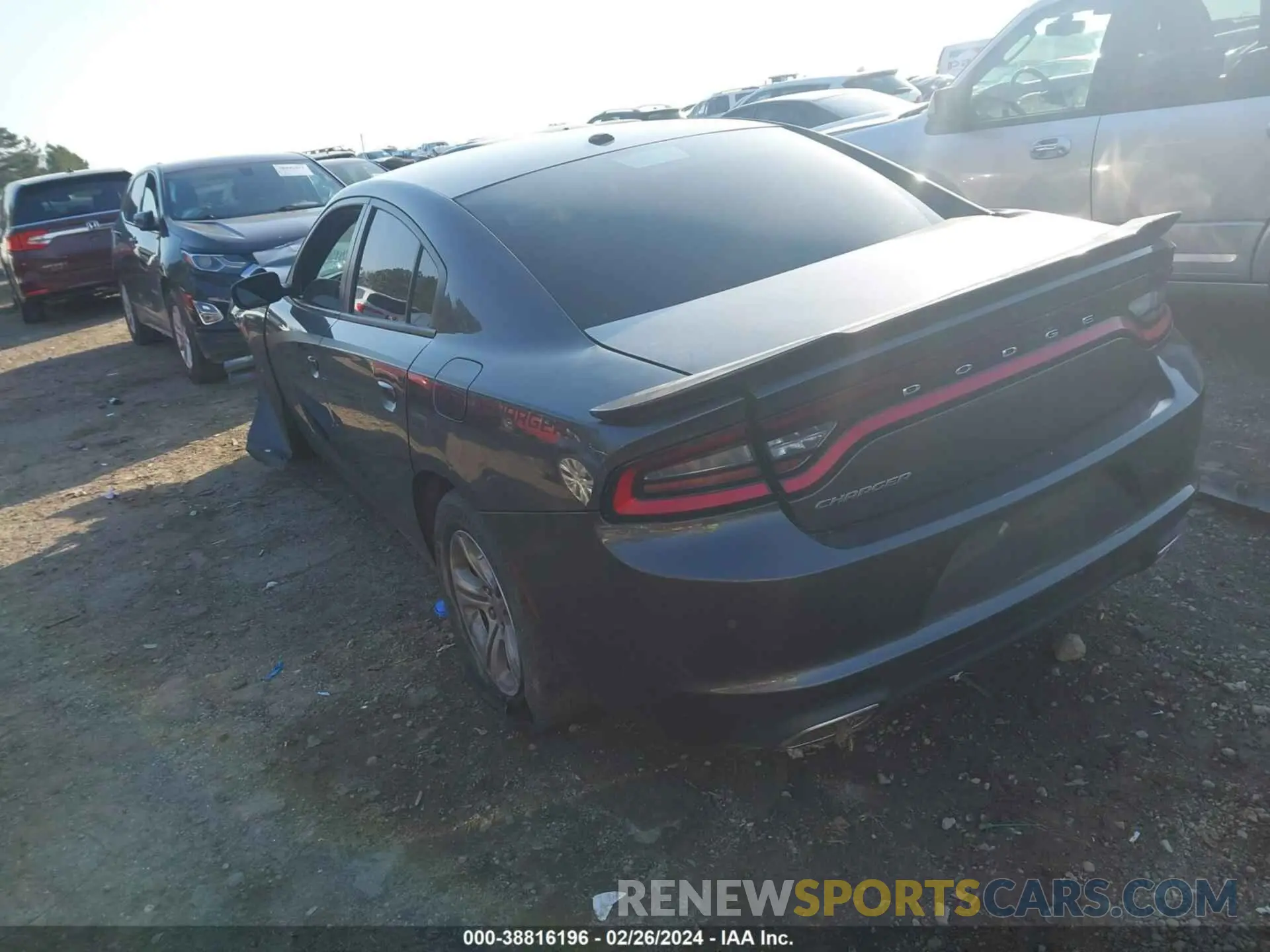 3 Photograph of a damaged car 2C3CDXBG0KH628258 DODGE CHARGER 2019