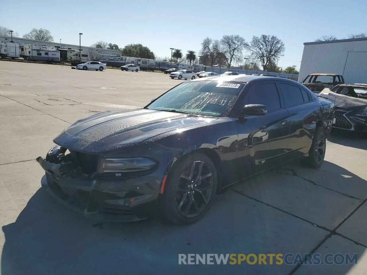 1 Photograph of a damaged car 2C3CDXBG1KH553523 DODGE CHARGER 2019