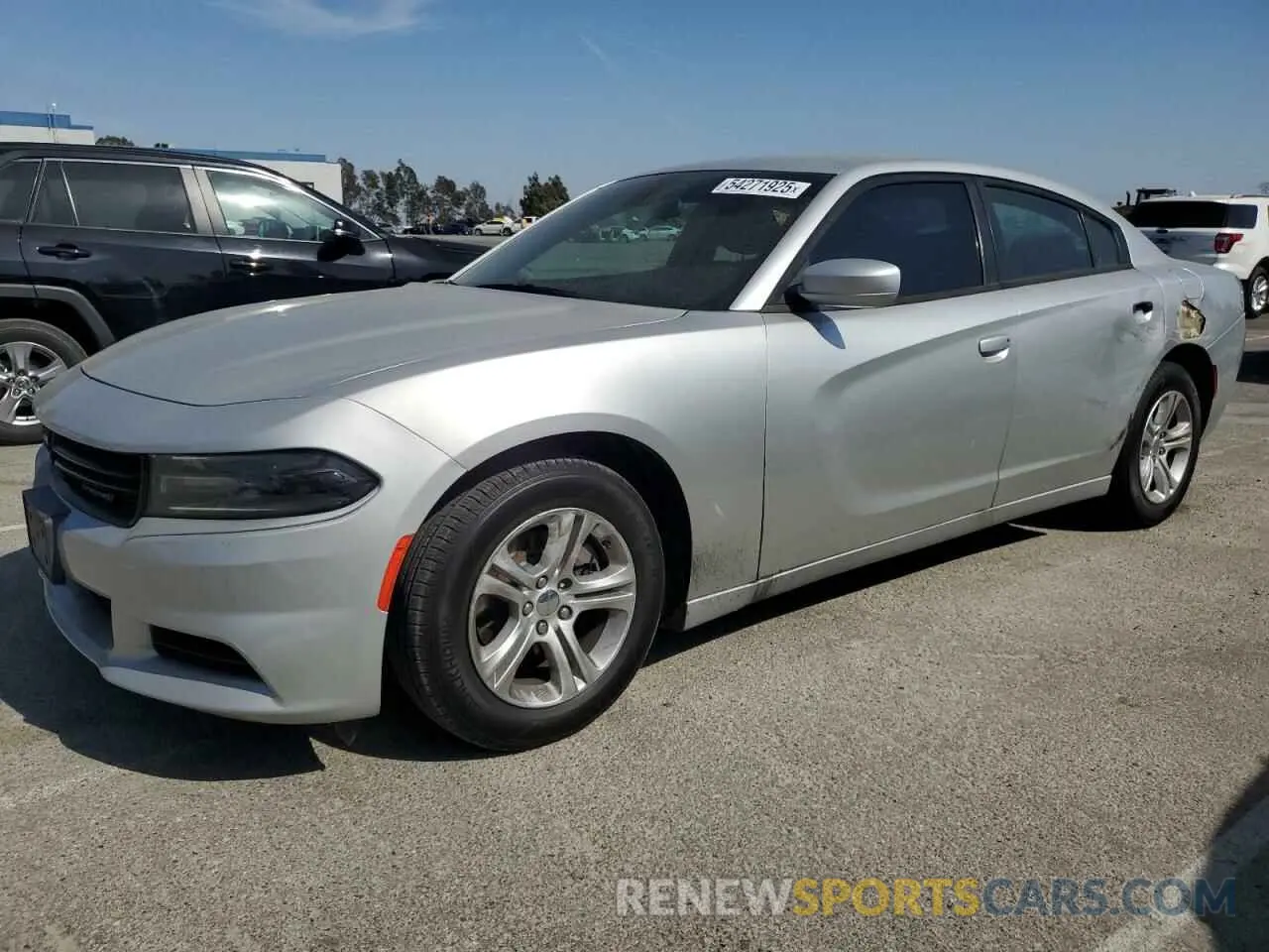 1 Photograph of a damaged car 2C3CDXBG1KH668316 DODGE CHARGER 2019