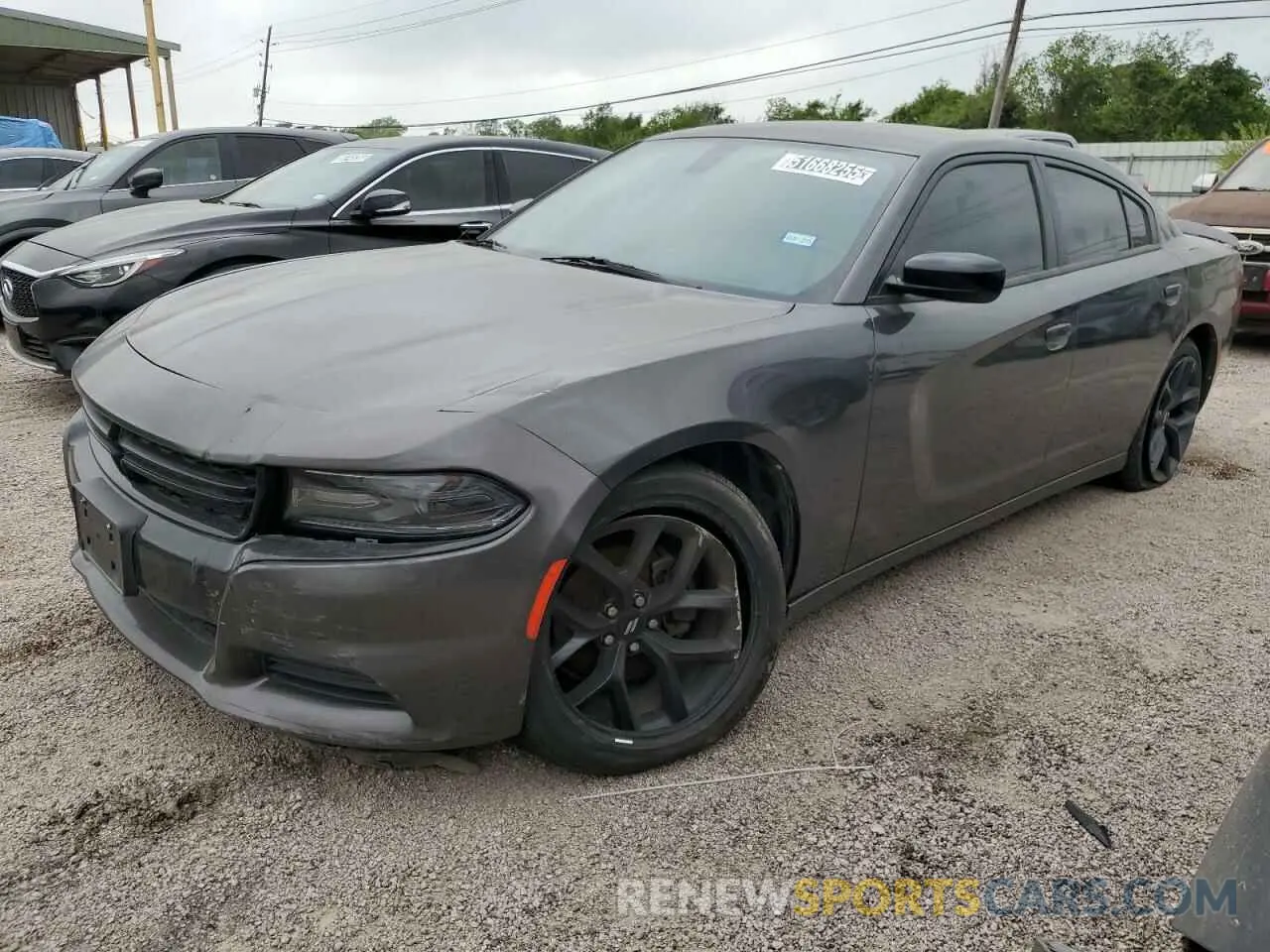 1 Photograph of a damaged car 2C3CDXBG2KH670415 DODGE CHARGER 2019