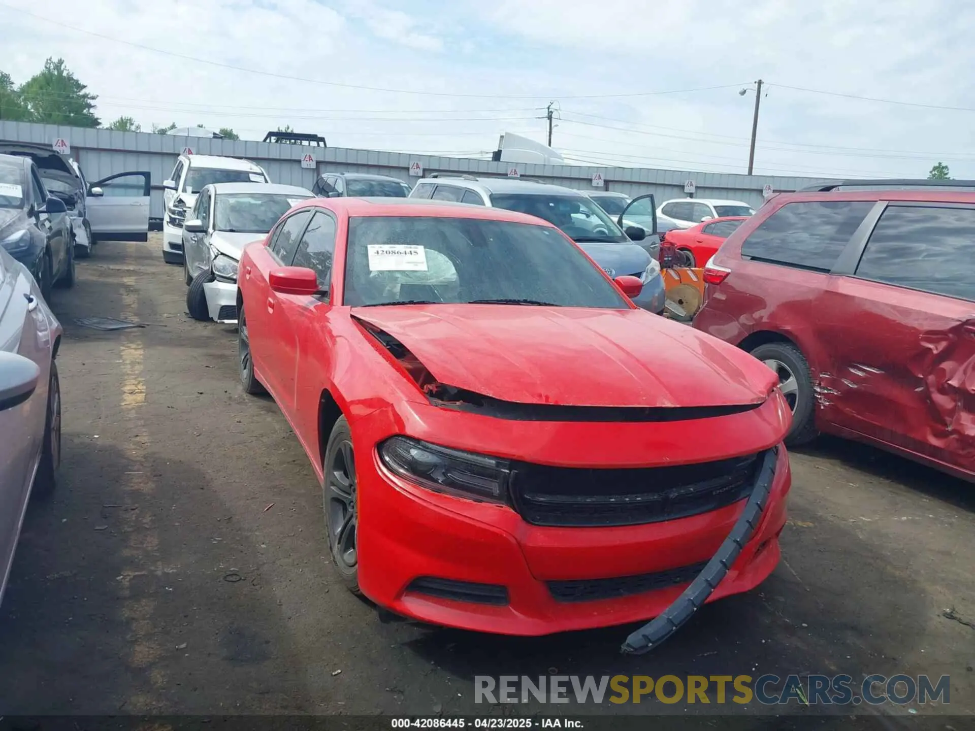 1 Photograph of a damaged car 2C3CDXBG3KH719914 DODGE CHARGER 2019