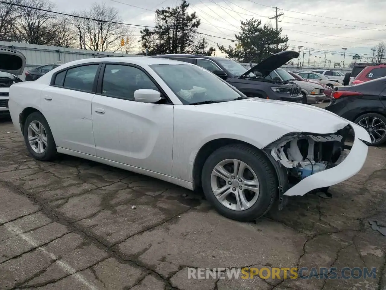 4 Photograph of a damaged car 2C3CDXBG5KH664267 DODGE CHARGER 2019