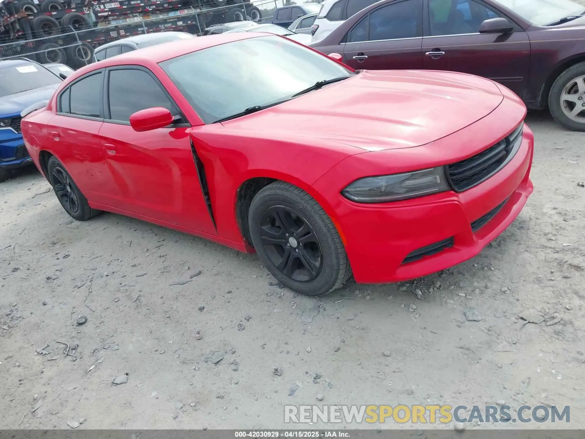 1 Photograph of a damaged car 2C3CDXBG5KH748167 DODGE CHARGER 2019