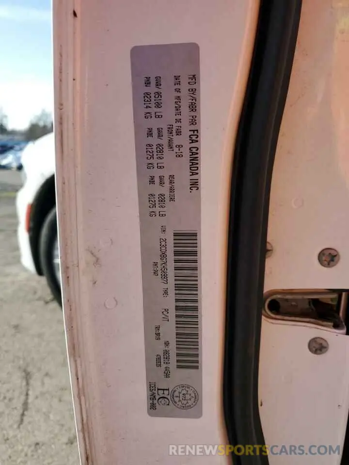 12 Photograph of a damaged car 2C3CDXBG7KH509977 DODGE CHARGER 2019