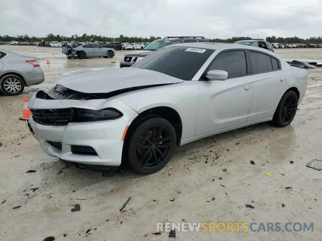 1 Photograph of a damaged car 2C3CDXBG7KH702629 DODGE CHARGER 2019