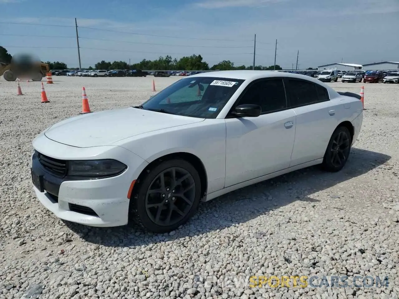 1 Photograph of a damaged car 2C3CDXBG7KH726199 DODGE CHARGER 2019