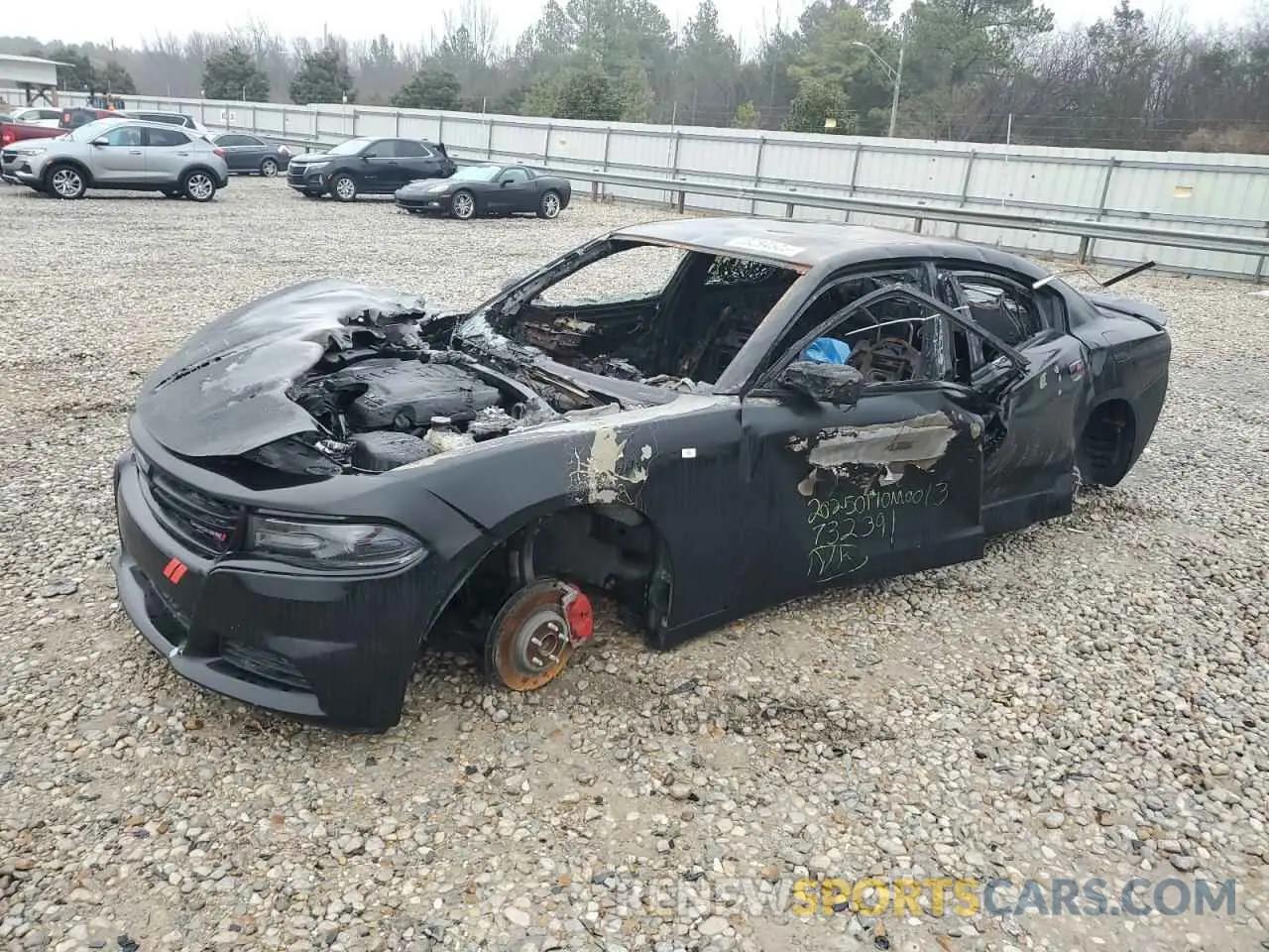 1 Photograph of a damaged car 2C3CDXBG7KH732391 DODGE CHARGER 2019