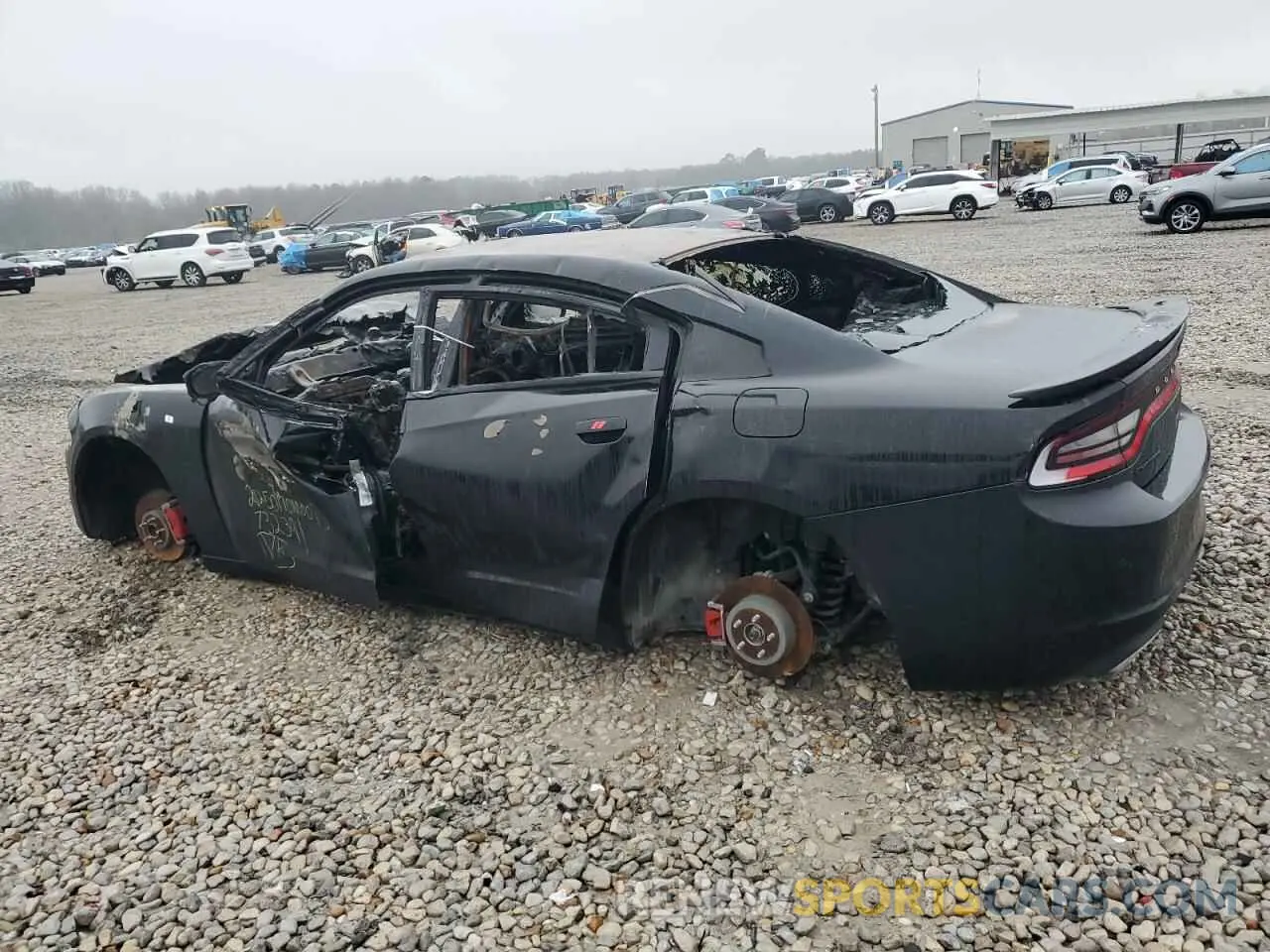 2 Photograph of a damaged car 2C3CDXBG7KH732391 DODGE CHARGER 2019