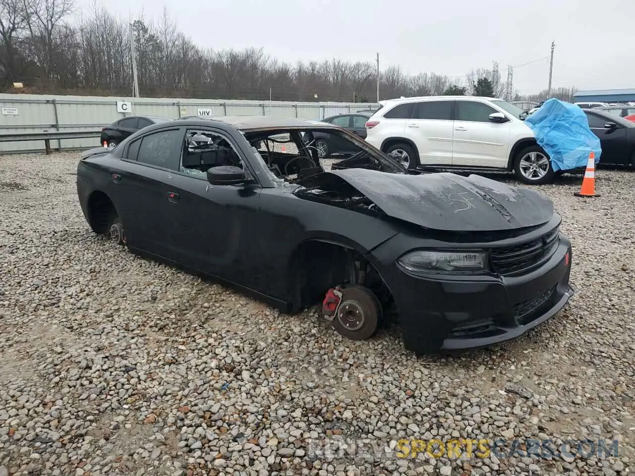 4 Photograph of a damaged car 2C3CDXBG7KH732391 DODGE CHARGER 2019