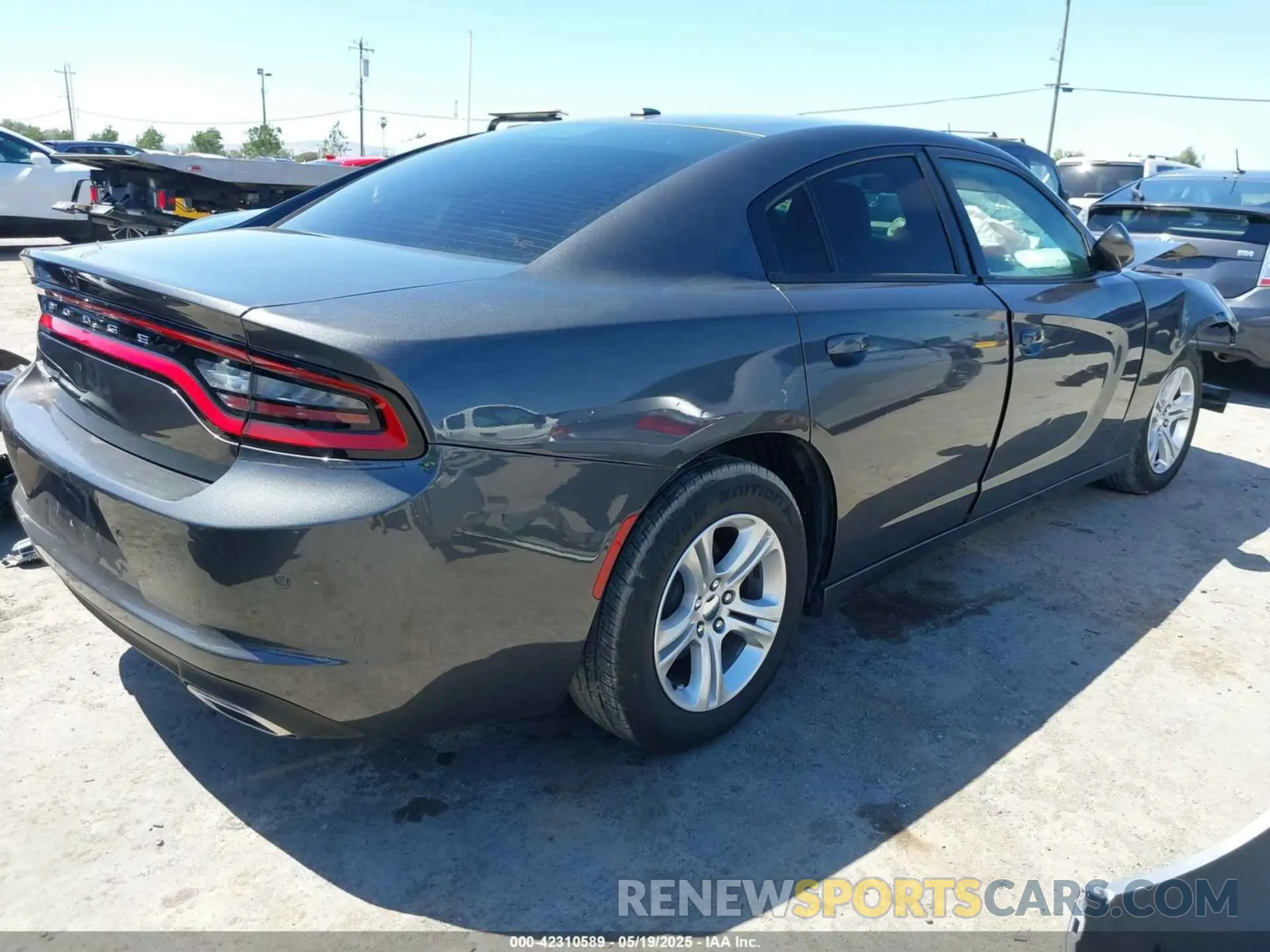4 Photograph of a damaged car 2C3CDXBG8KH657362 DODGE CHARGER 2019