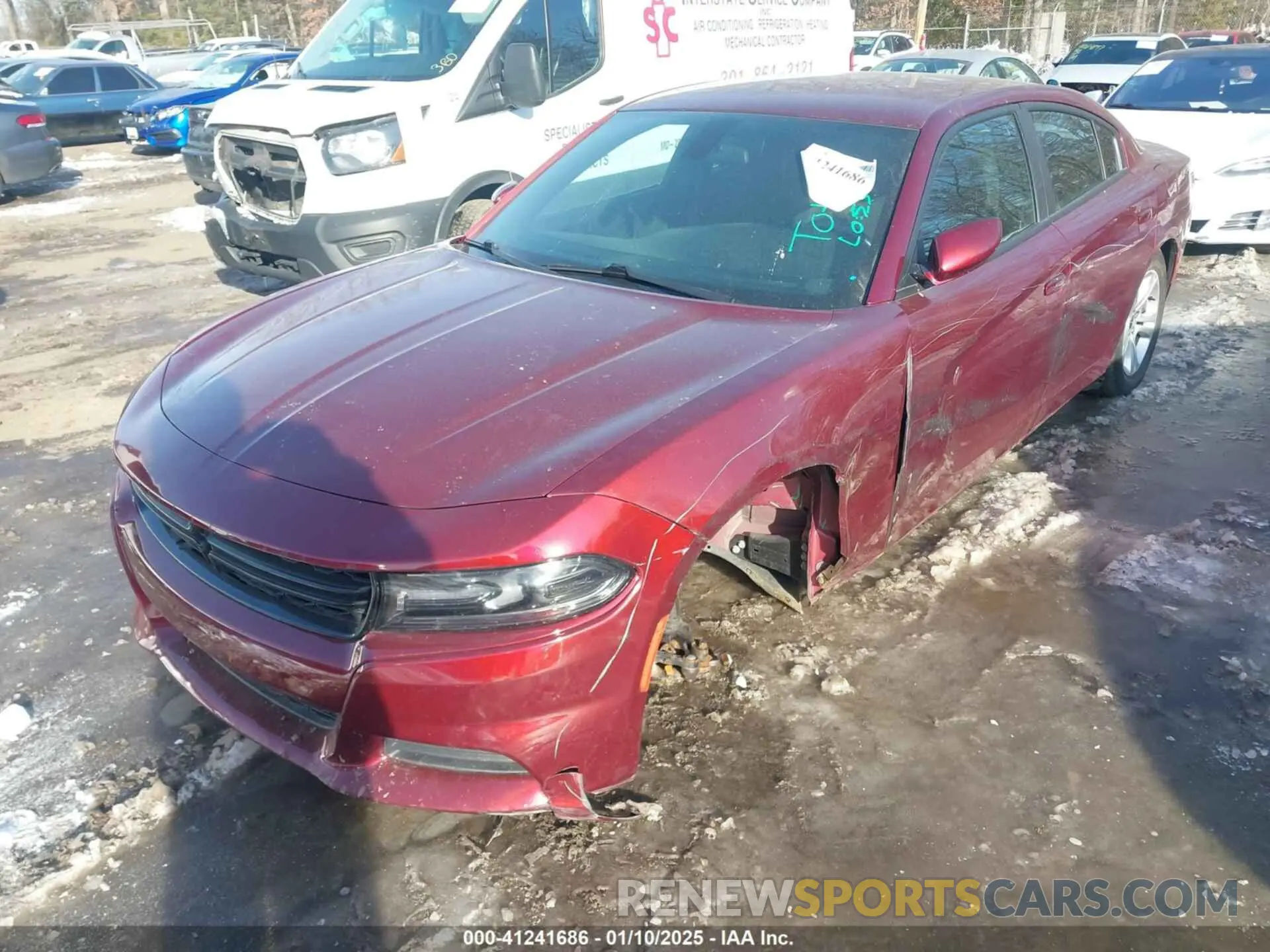 2 Фотография поврежденного автомобиля 2C3CDXBG8KH684111 DODGE CHARGER 2019