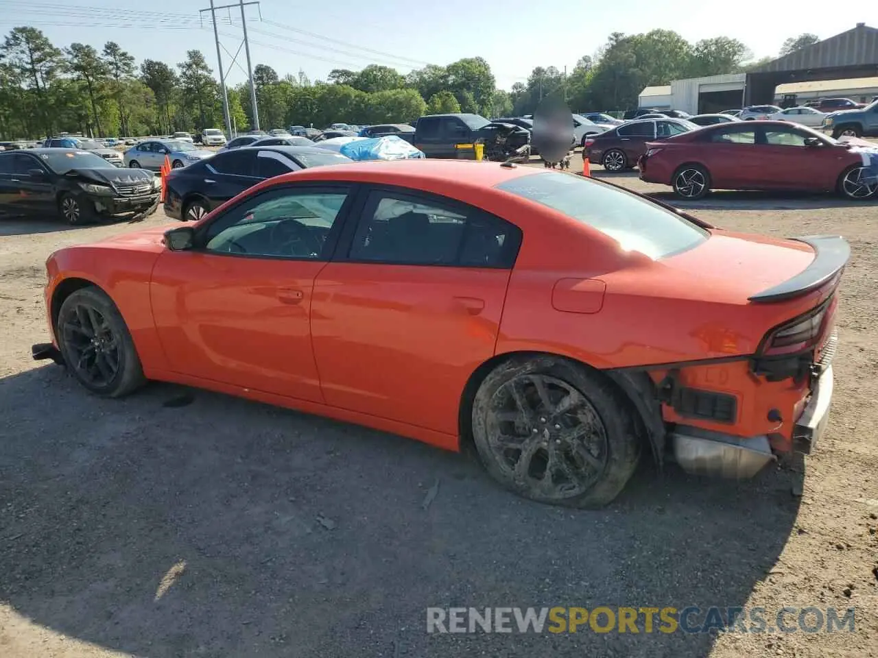 2 Фотография поврежденного автомобиля 2C3CDXBG8KH734795 DODGE CHARGER 2019