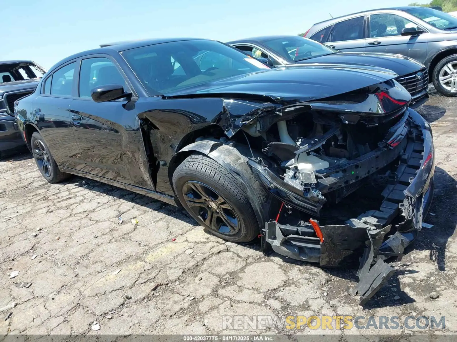 1 Photograph of a damaged car 2C3CDXBG9KH696008 DODGE CHARGER 2019
