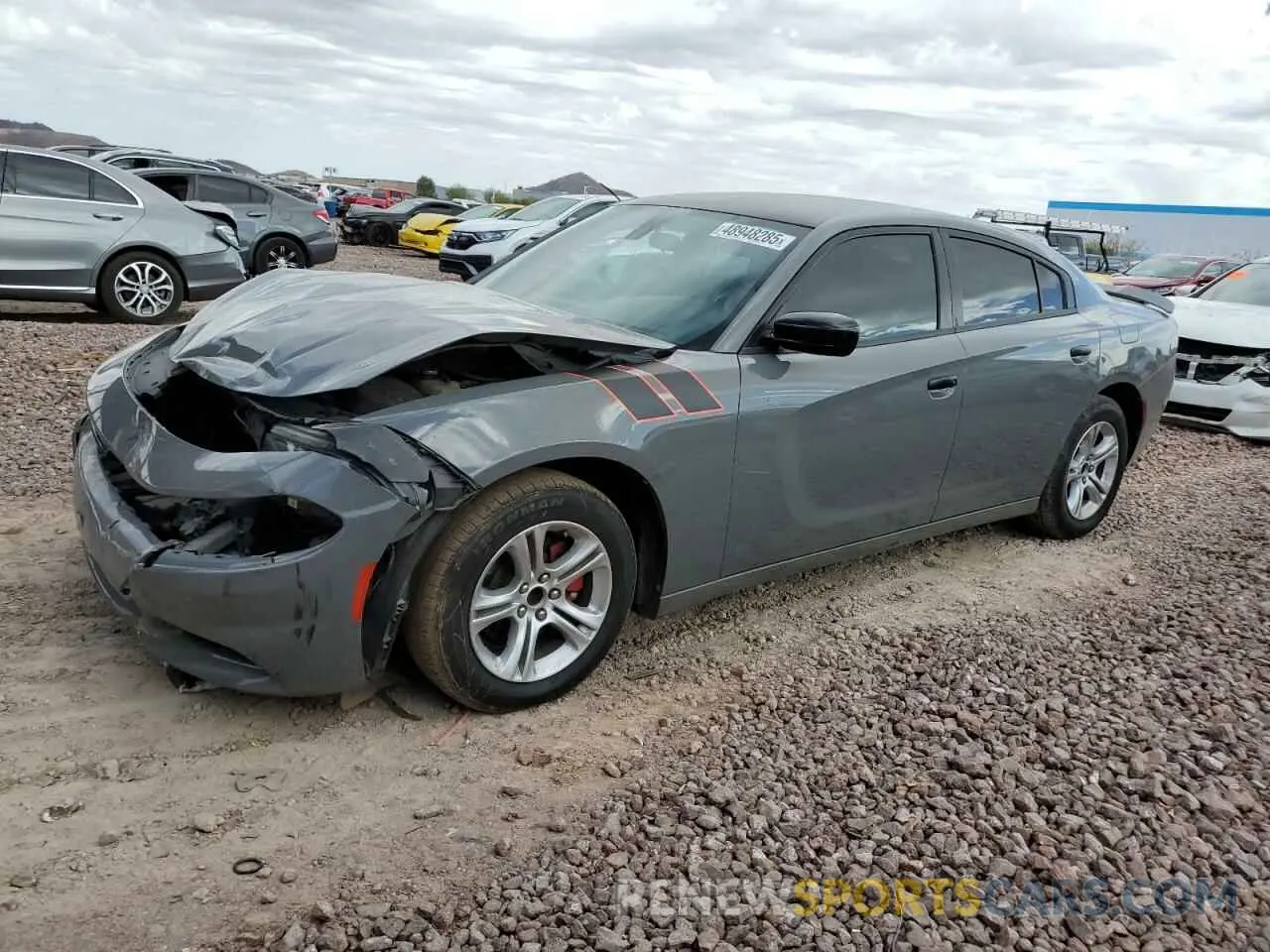 1 Photograph of a damaged car 2C3CDXBGXKH510430 DODGE CHARGER 2019
