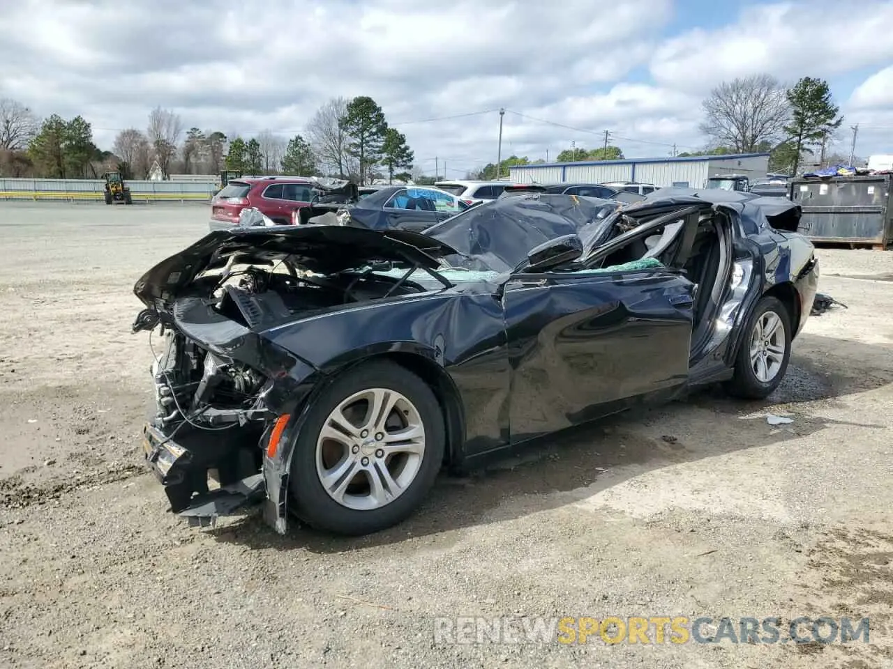 1 Photograph of a damaged car 2C3CDXBGXKH522576 DODGE CHARGER 2019
