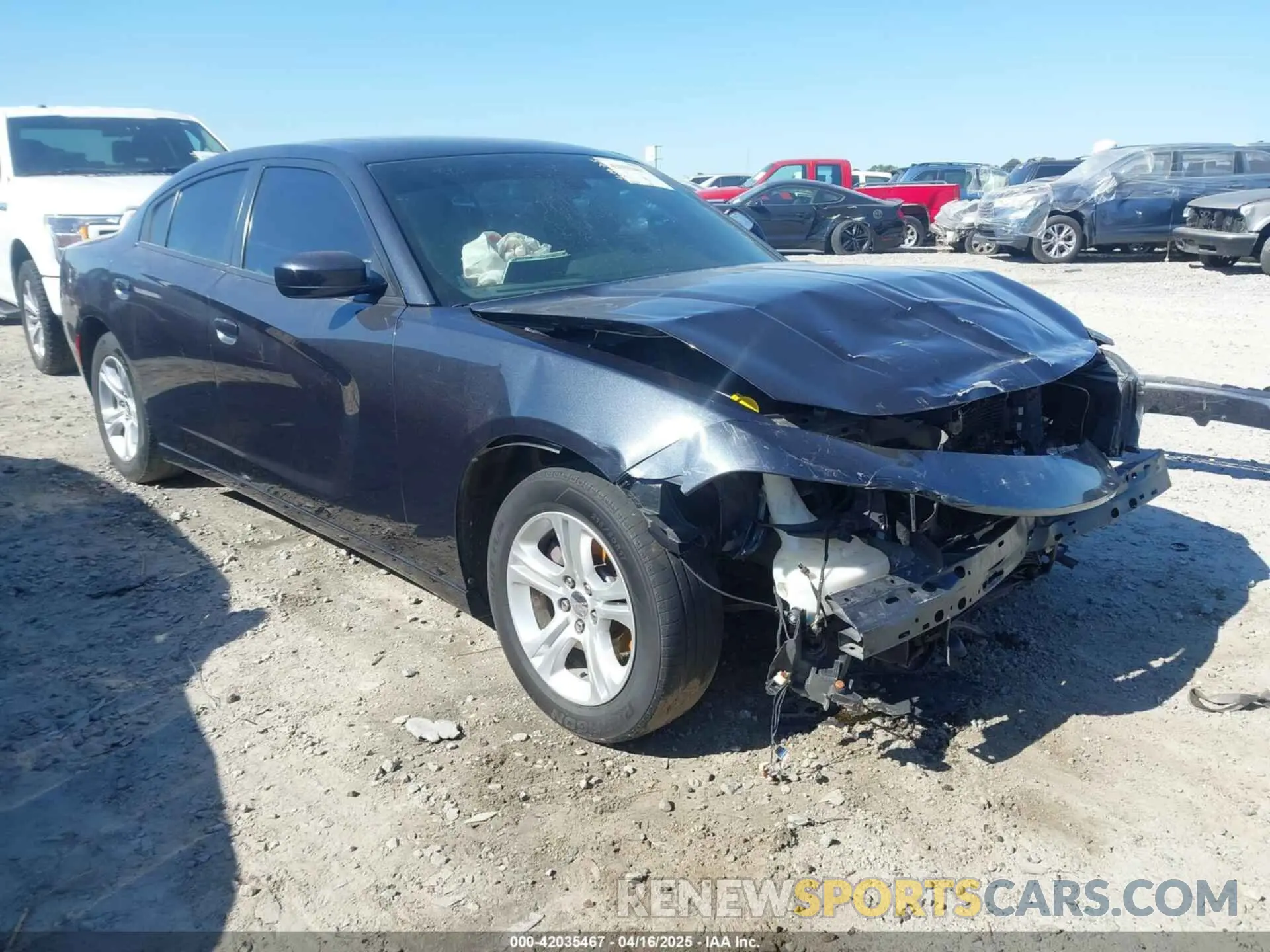 1 Photograph of a damaged car 2C3CDXBGXKH653295 DODGE CHARGER 2019