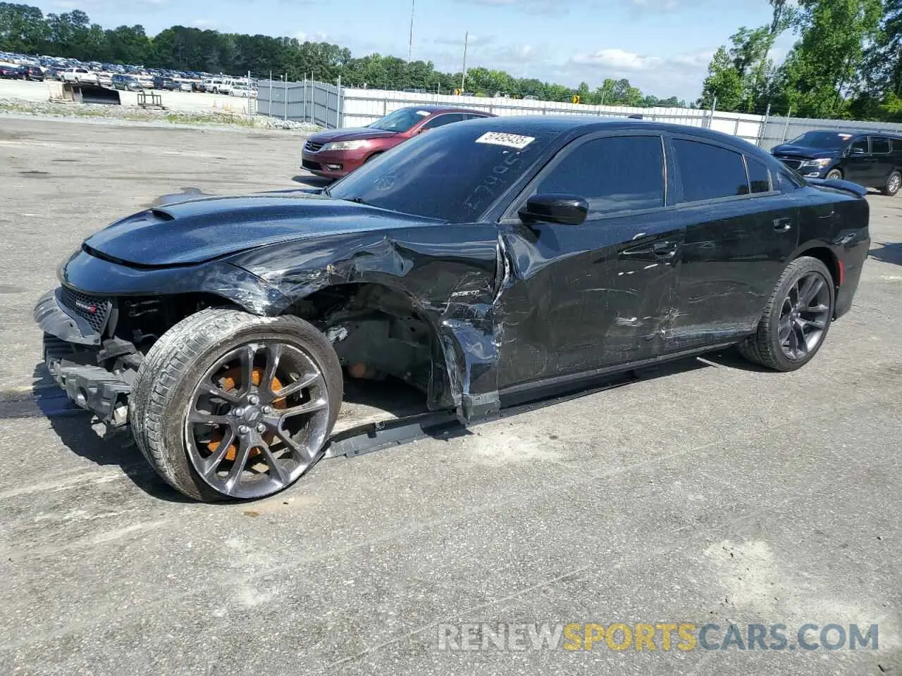 1 Photograph of a damaged car 2C3CDXCT0KH578537 DODGE CHARGER 2019