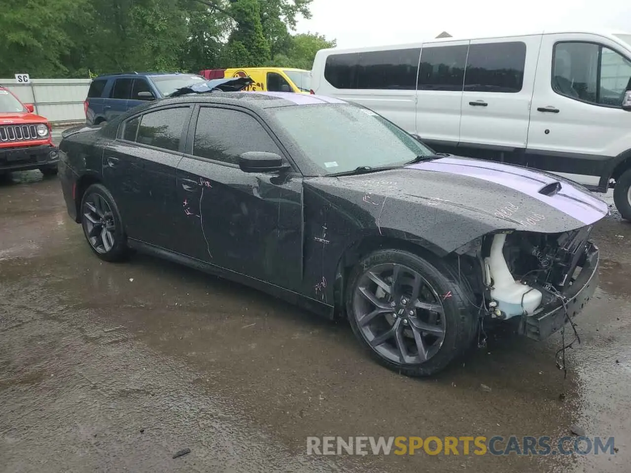 4 Photograph of a damaged car 2C3CDXCT2KH726476 DODGE CHARGER 2019