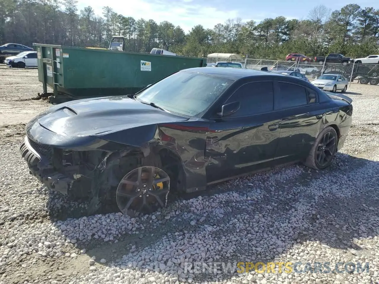 1 Photograph of a damaged car 2C3CDXCT3KH540848 DODGE CHARGER 2019
