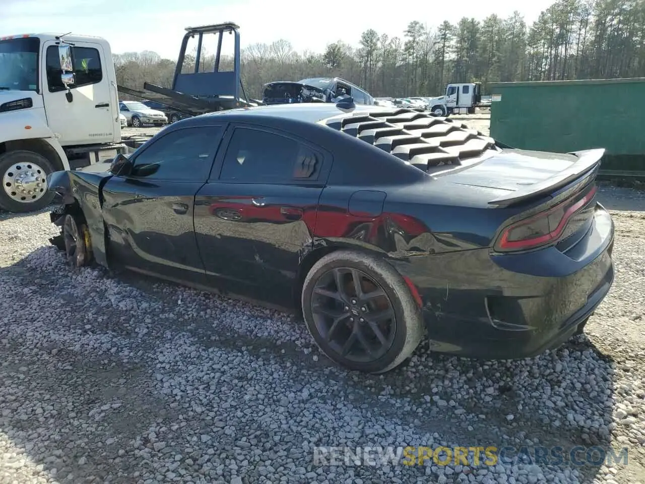 2 Photograph of a damaged car 2C3CDXCT3KH540848 DODGE CHARGER 2019
