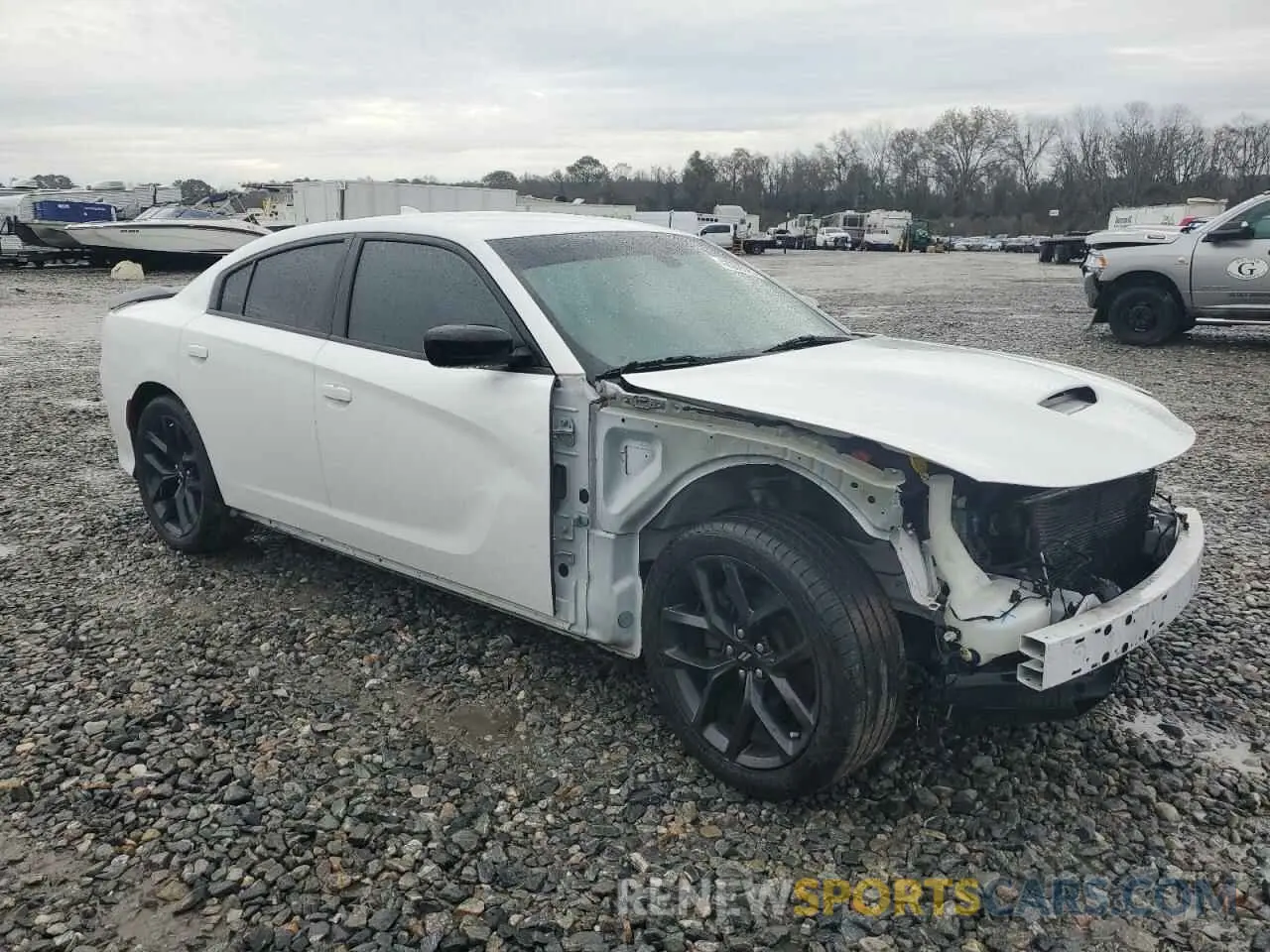 4 Photograph of a damaged car 2C3CDXCT8KH653582 DODGE CHARGER 2019