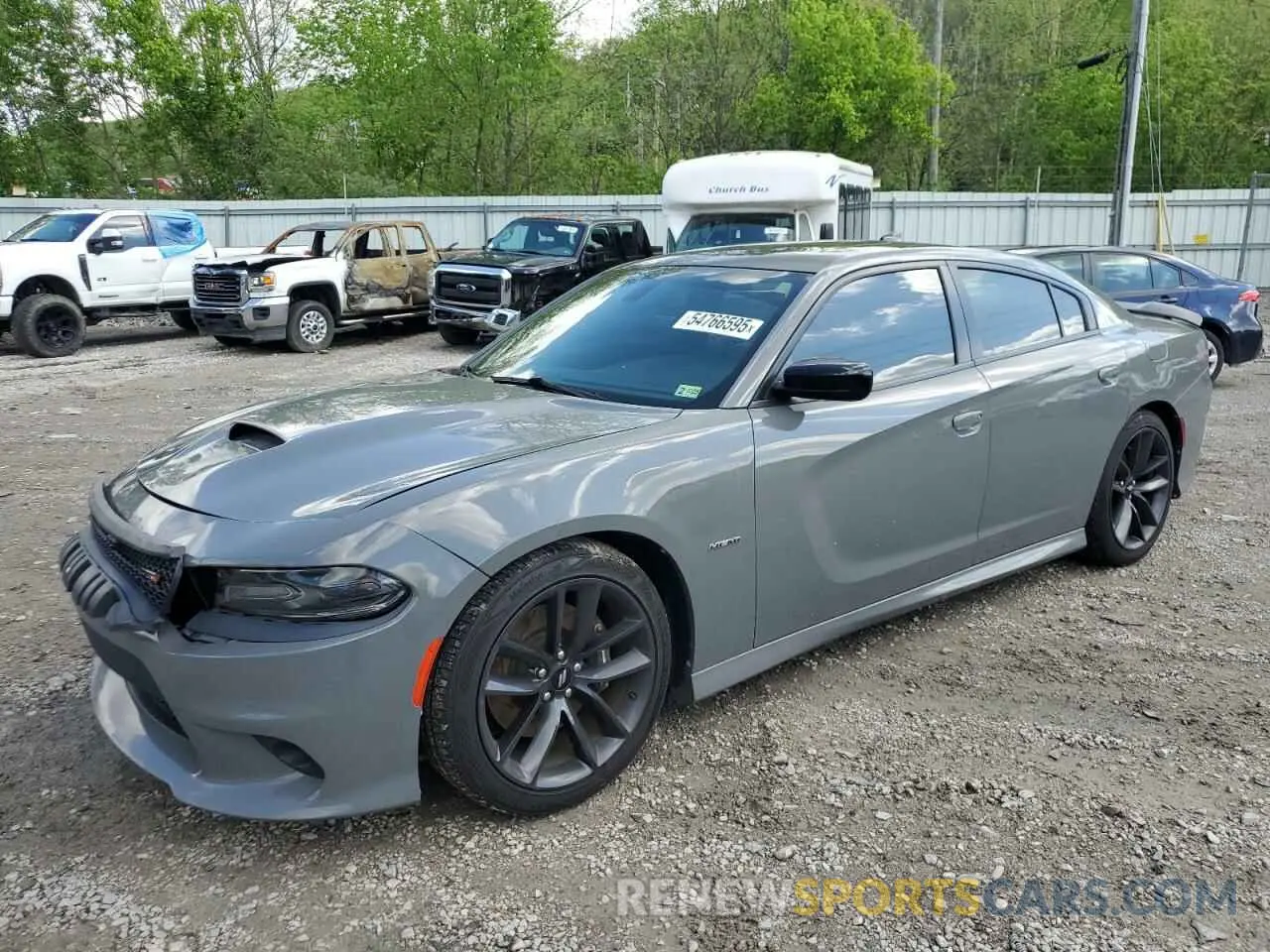 1 Photograph of a damaged car 2C3CDXCTXKH519303 DODGE CHARGER 2019