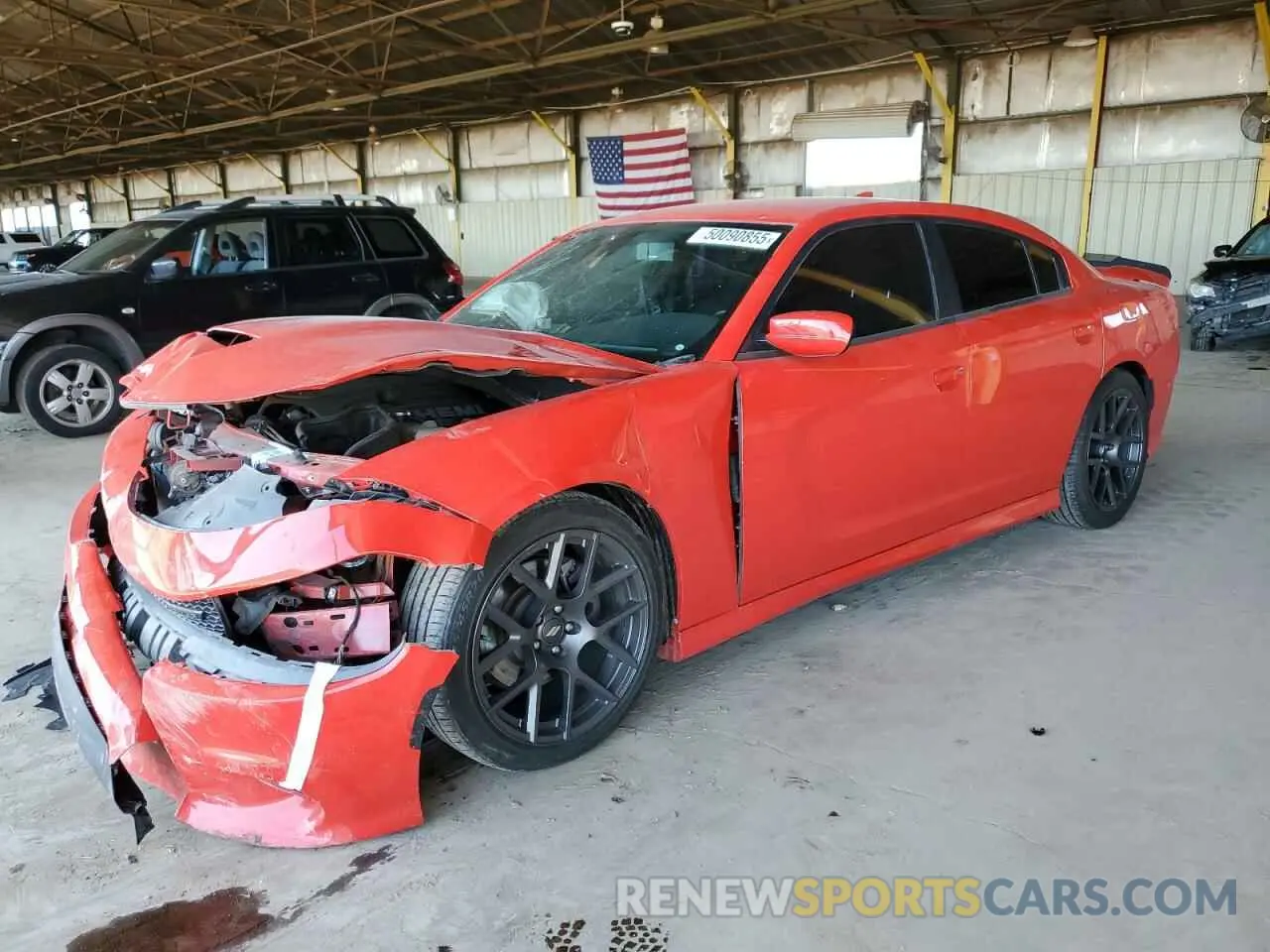 1 Photograph of a damaged car 2C3CDXCTXKH749293 DODGE CHARGER 2019