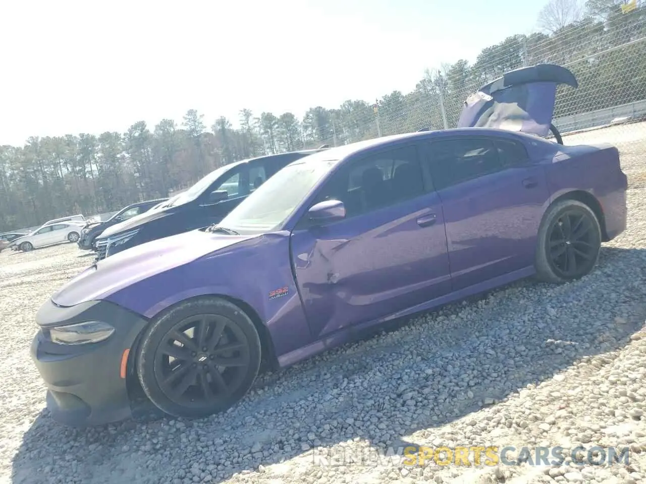 1 Photograph of a damaged car 2C3CDXGJ0KH748551 DODGE CHARGER 2019