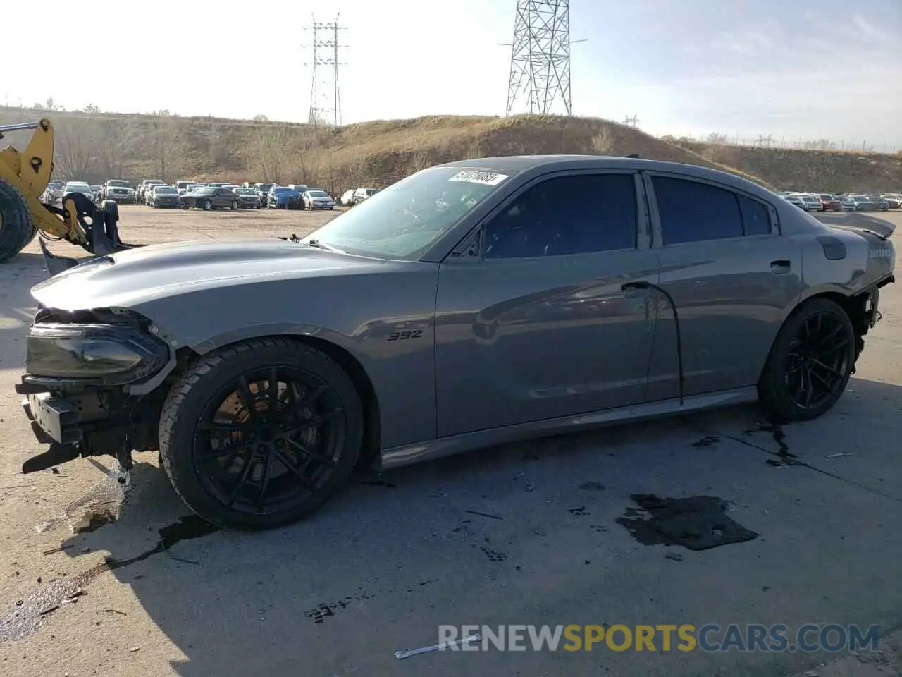 1 Photograph of a damaged car 2C3CDXGJ3KH568402 DODGE CHARGER 2019