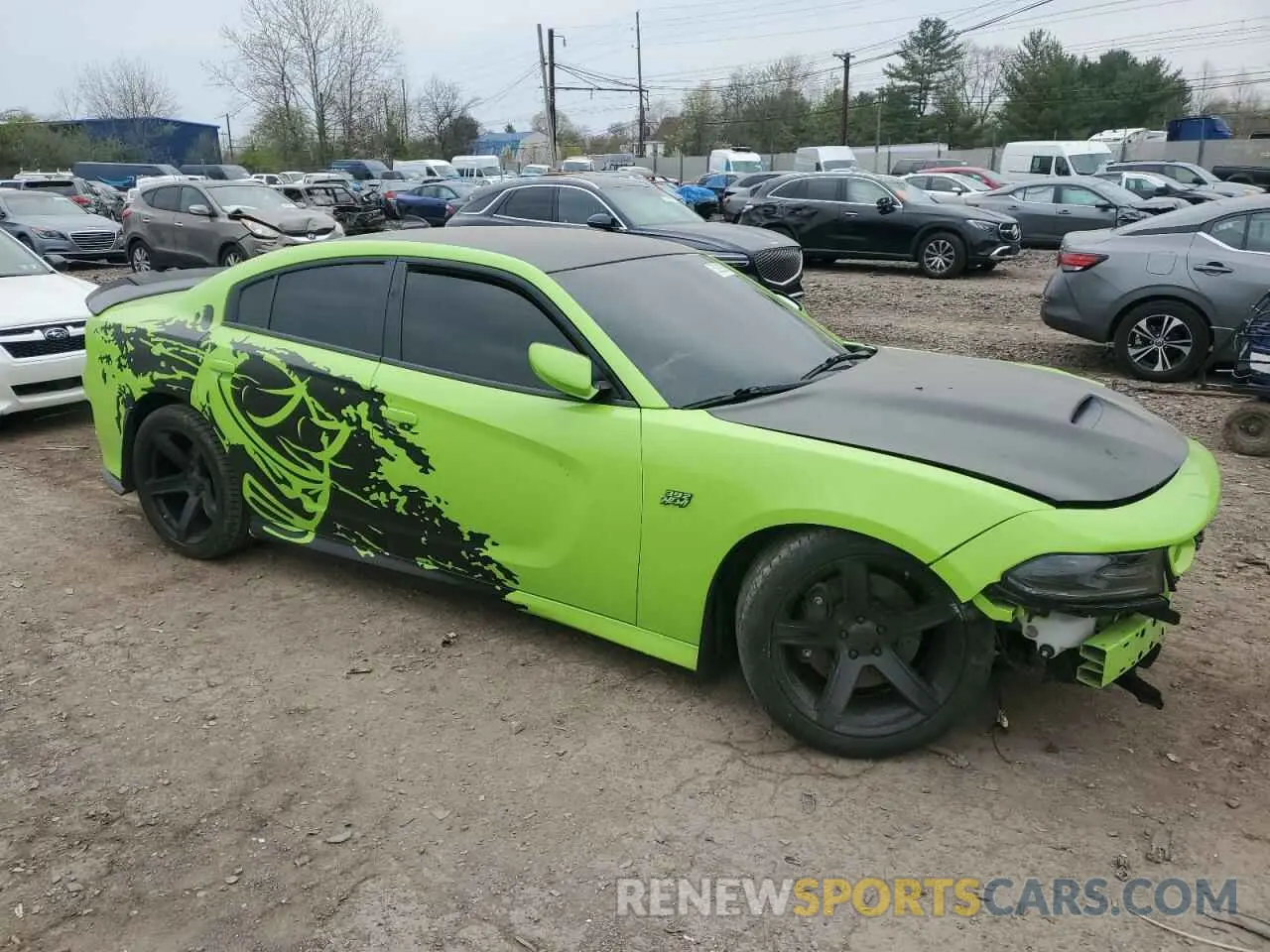 4 Photograph of a damaged car 2C3CDXGJ4KH662773 DODGE CHARGER 2019