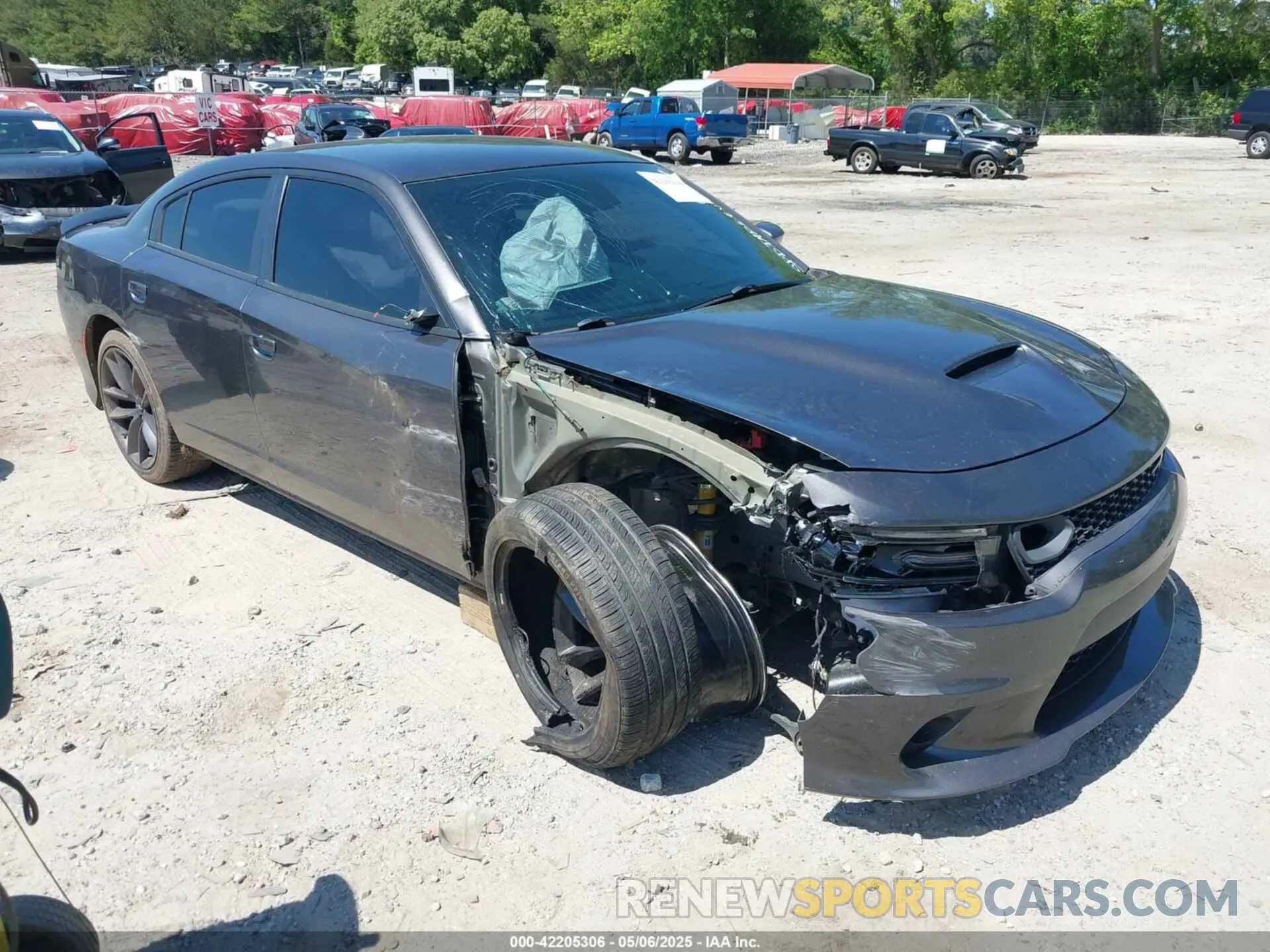 1 Photograph of a damaged car 2C3CDXGJ4KH753817 DODGE CHARGER 2019