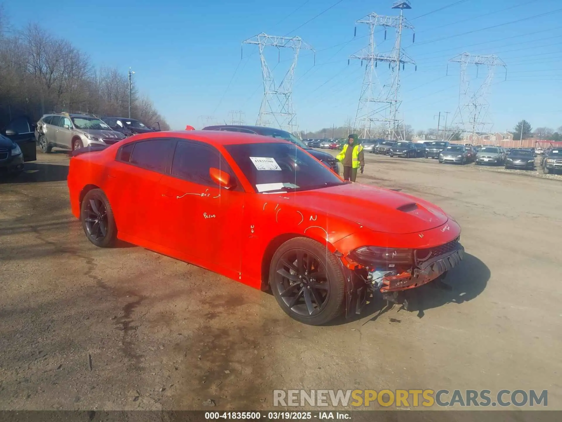 1 Photograph of a damaged car 2C3CDXGJ5KH558728 DODGE CHARGER 2019
