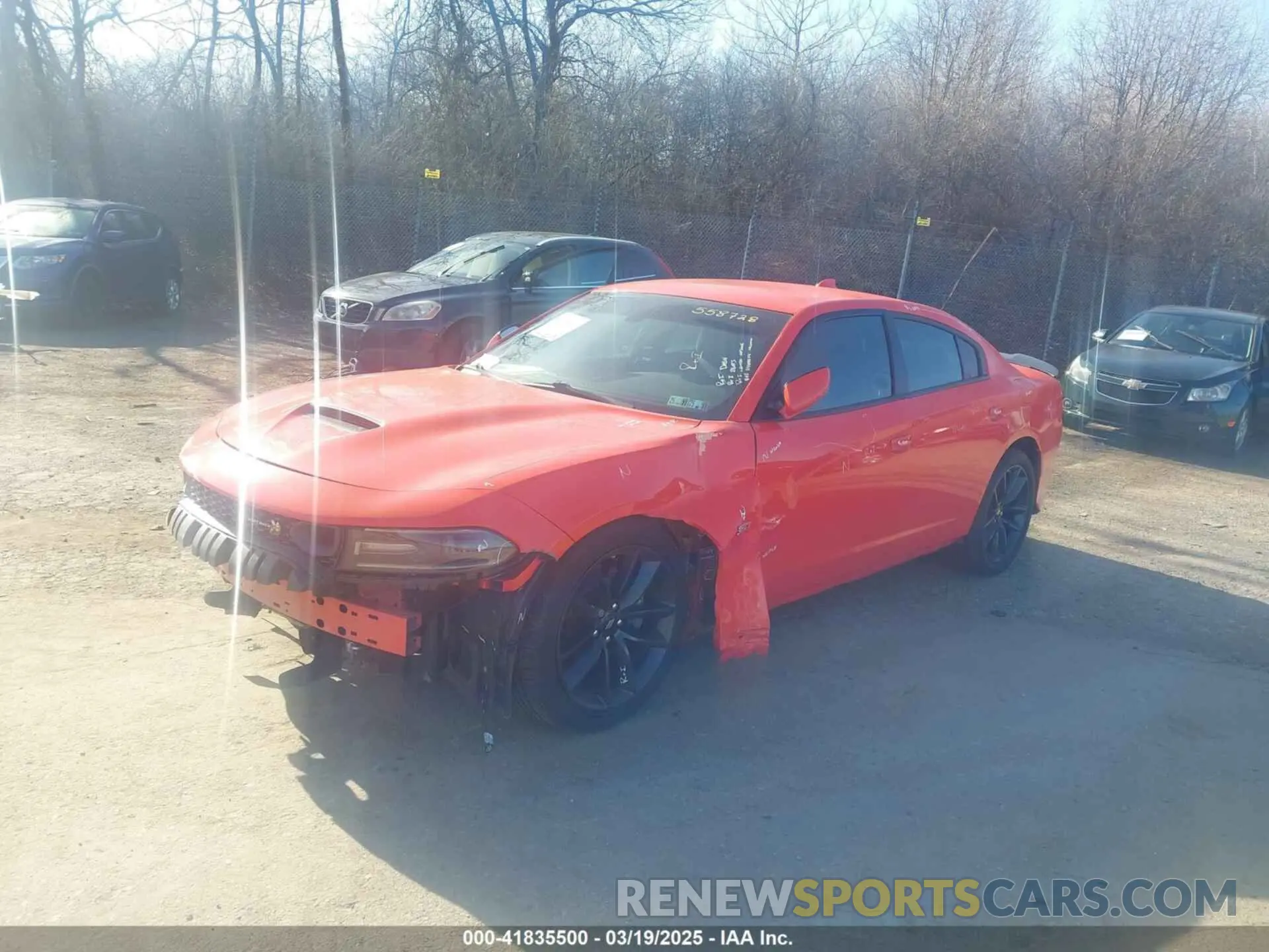 2 Photograph of a damaged car 2C3CDXGJ5KH558728 DODGE CHARGER 2019