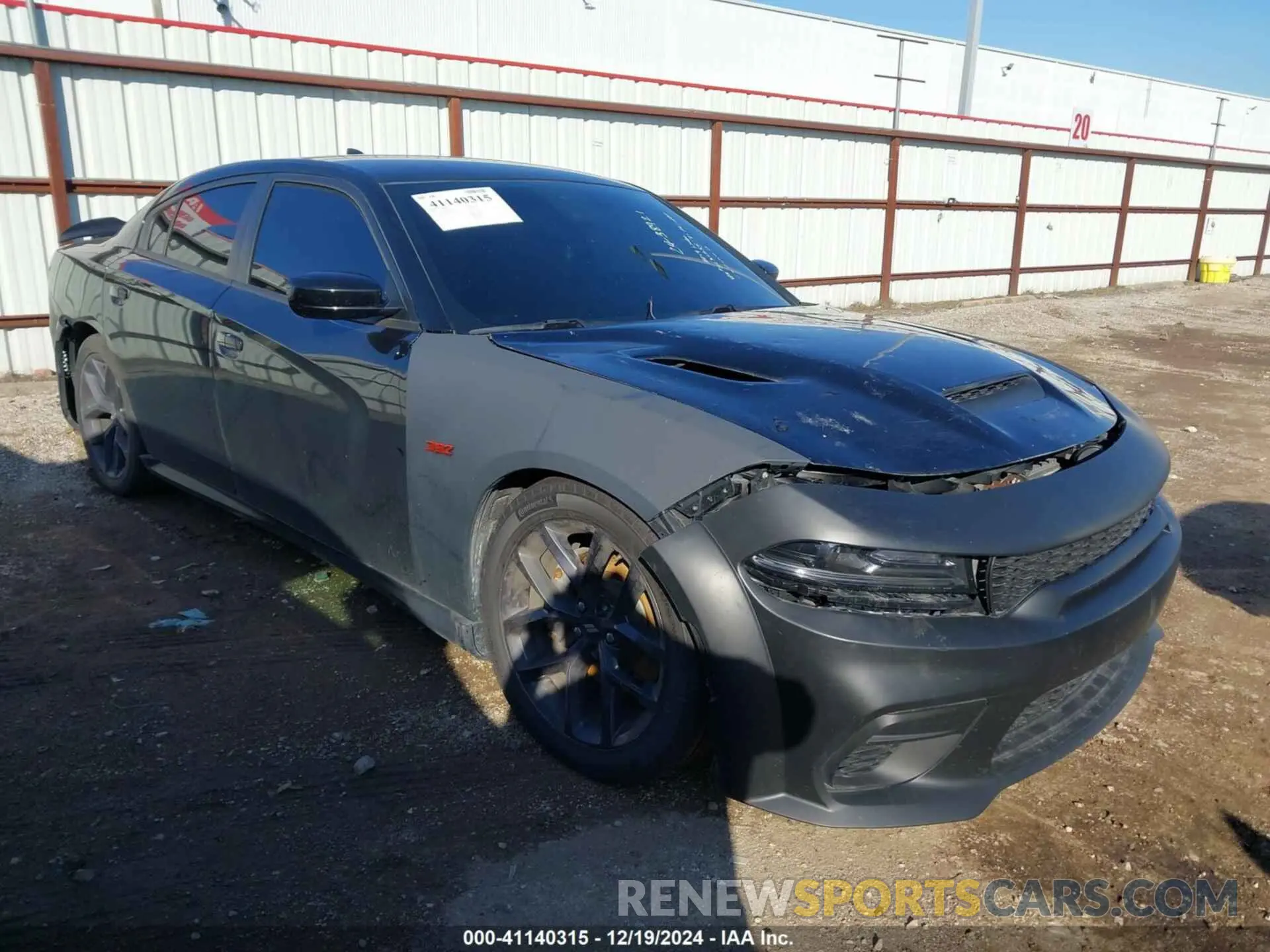 1 Photograph of a damaged car 2C3CDXGJ6KH688808 DODGE CHARGER 2019