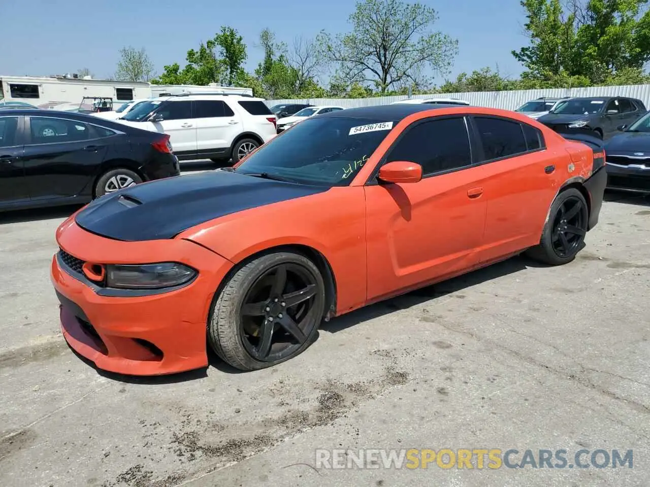 1 Photograph of a damaged car 2C3CDXGJ7KH530929 DODGE CHARGER 2019