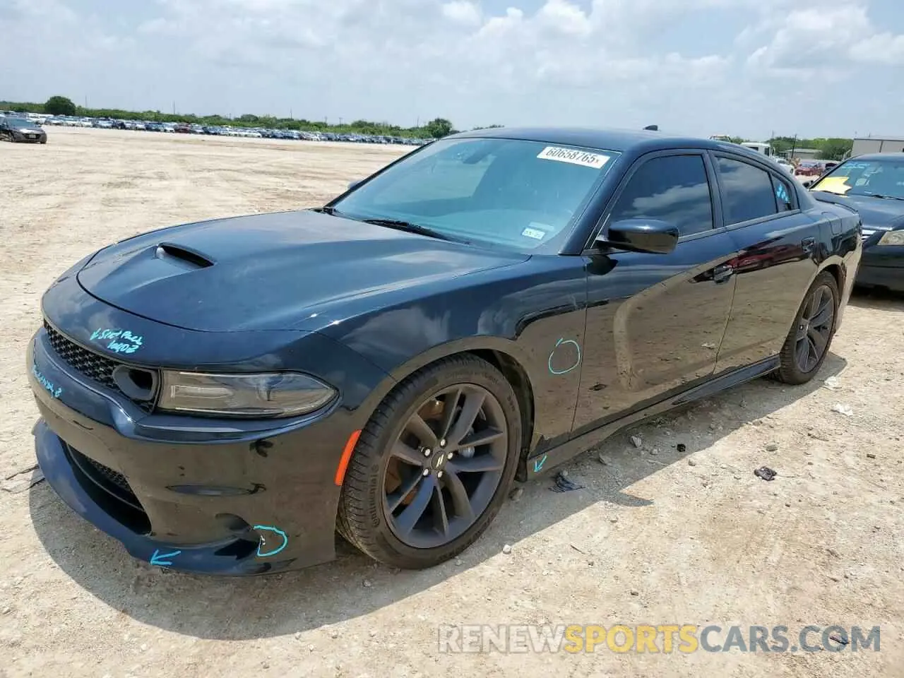 1 Photograph of a damaged car 2C3CDXGJ7KH535323 DODGE CHARGER 2019