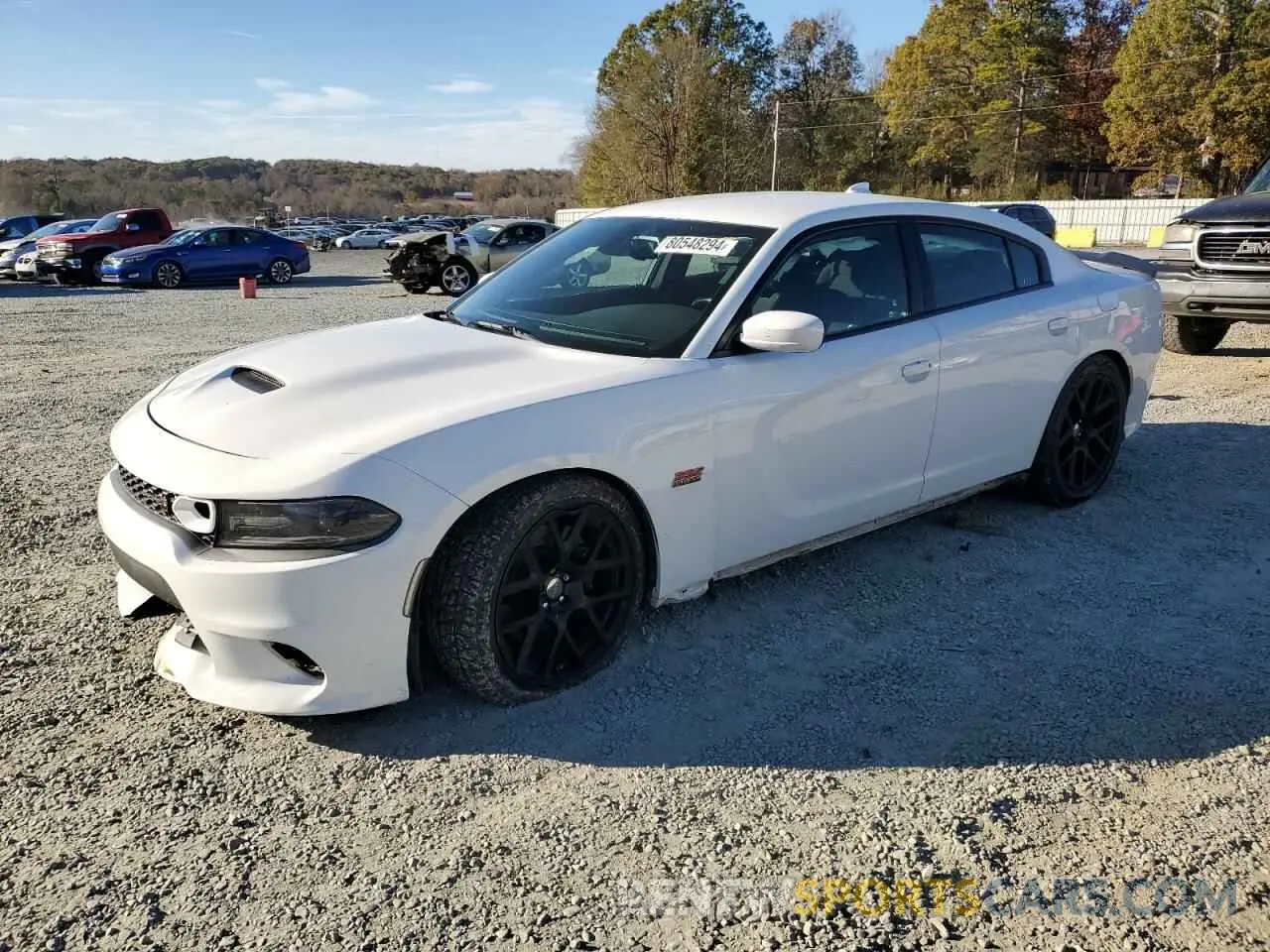 1 Photograph of a damaged car 2C3CDXGJ7KH613874 DODGE CHARGER 2019