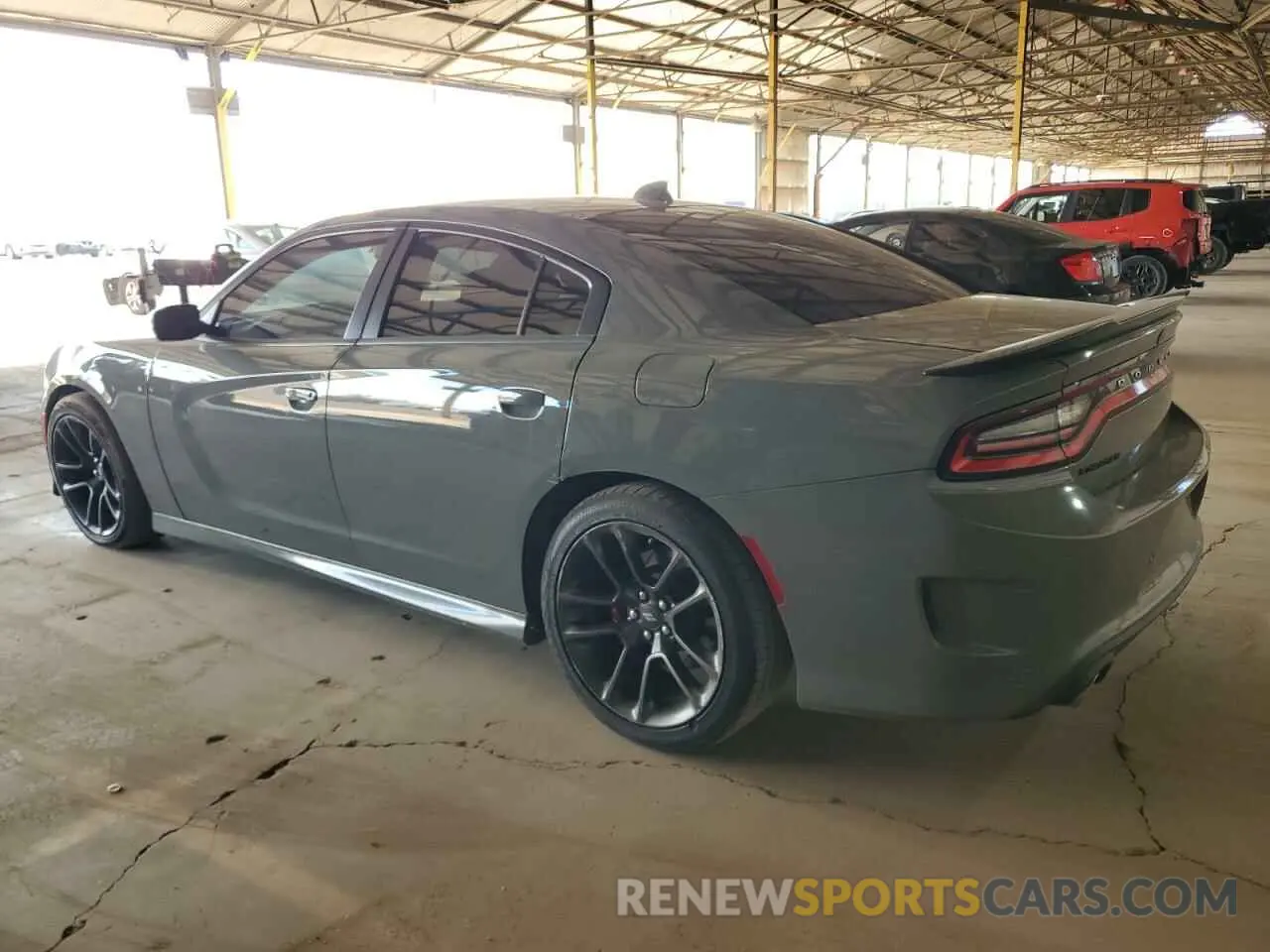 2 Photograph of a damaged car 2C3CDXGJ7KH697114 DODGE CHARGER 2019