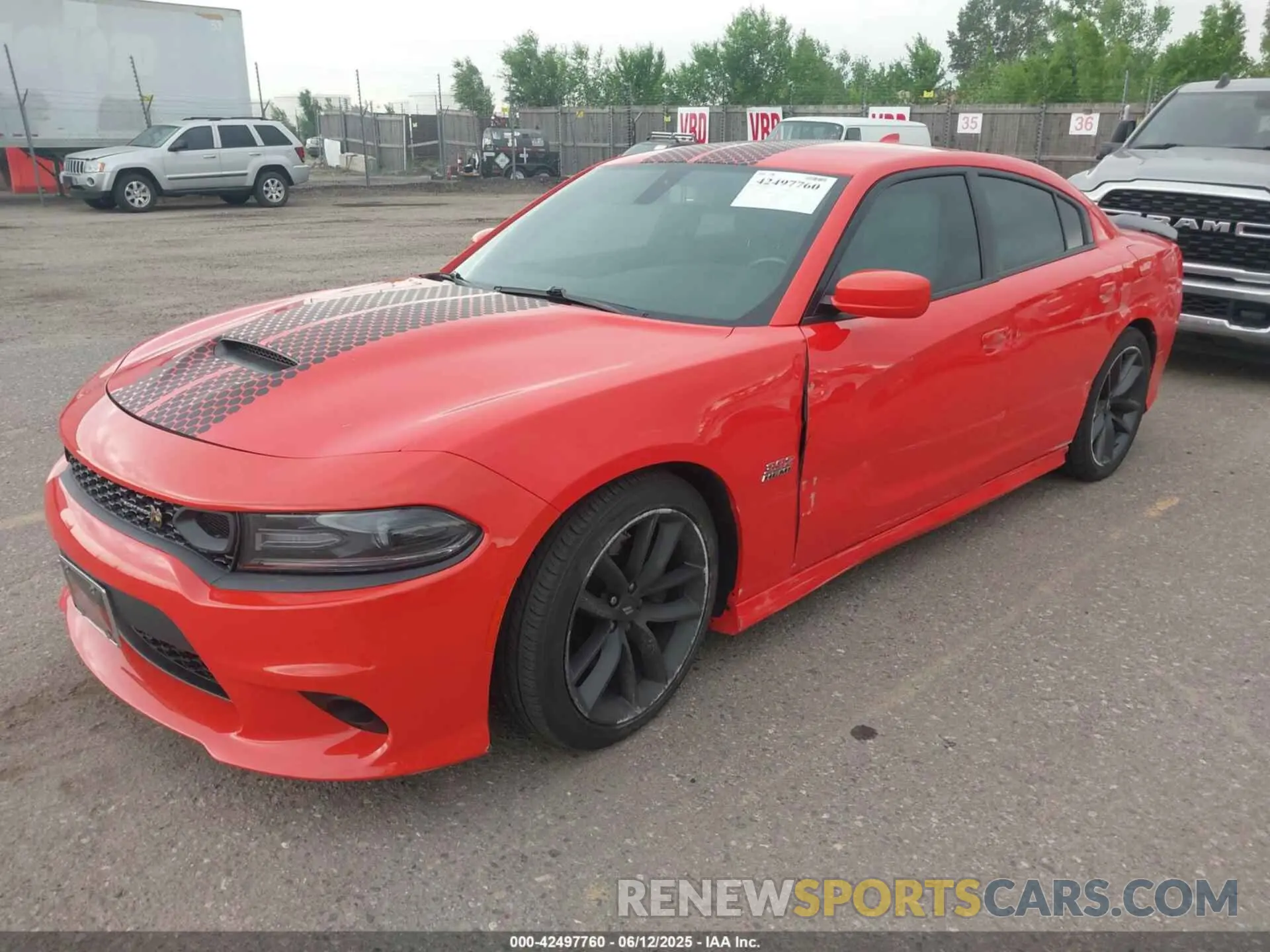 2 Photograph of a damaged car 2C3CDXGJ9KH644852 DODGE CHARGER 2019