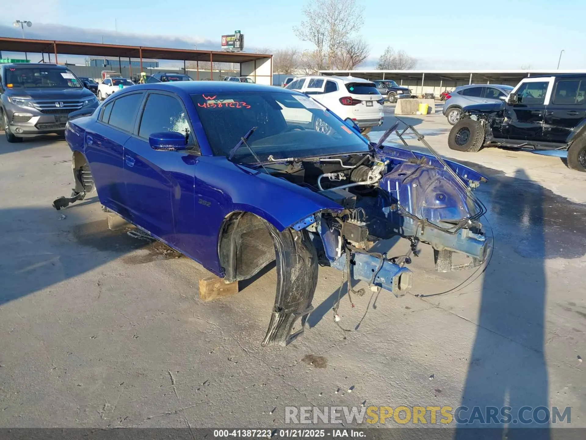 1 Photograph of a damaged car 2C3CDXGJ9KH736009 DODGE CHARGER 2019