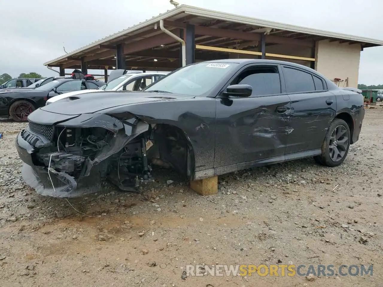1 Photograph of a damaged car 2C3CDXHG0KH578761 DODGE CHARGER 2019