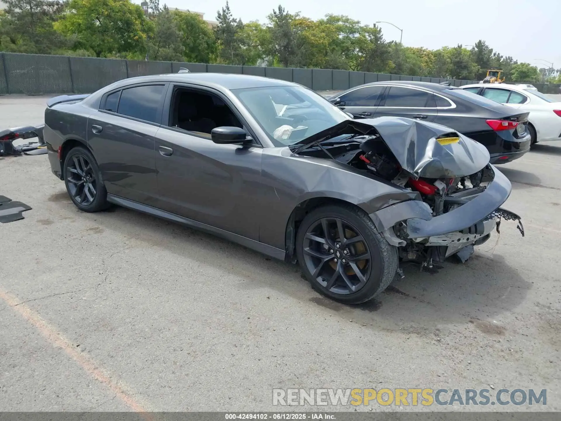 1 Photograph of a damaged car 2C3CDXHG1KH506970 DODGE CHARGER 2019