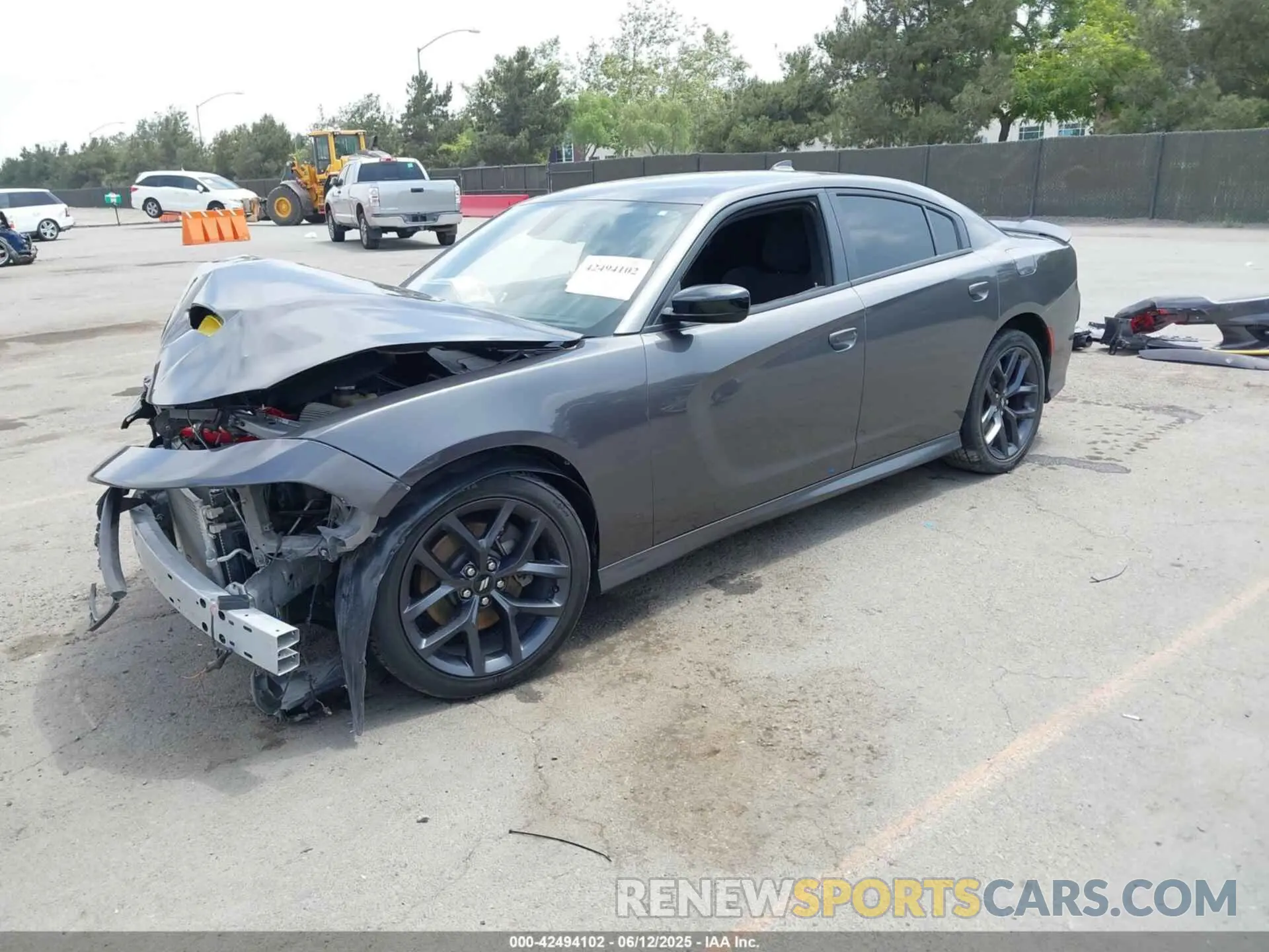 2 Photograph of a damaged car 2C3CDXHG1KH506970 DODGE CHARGER 2019