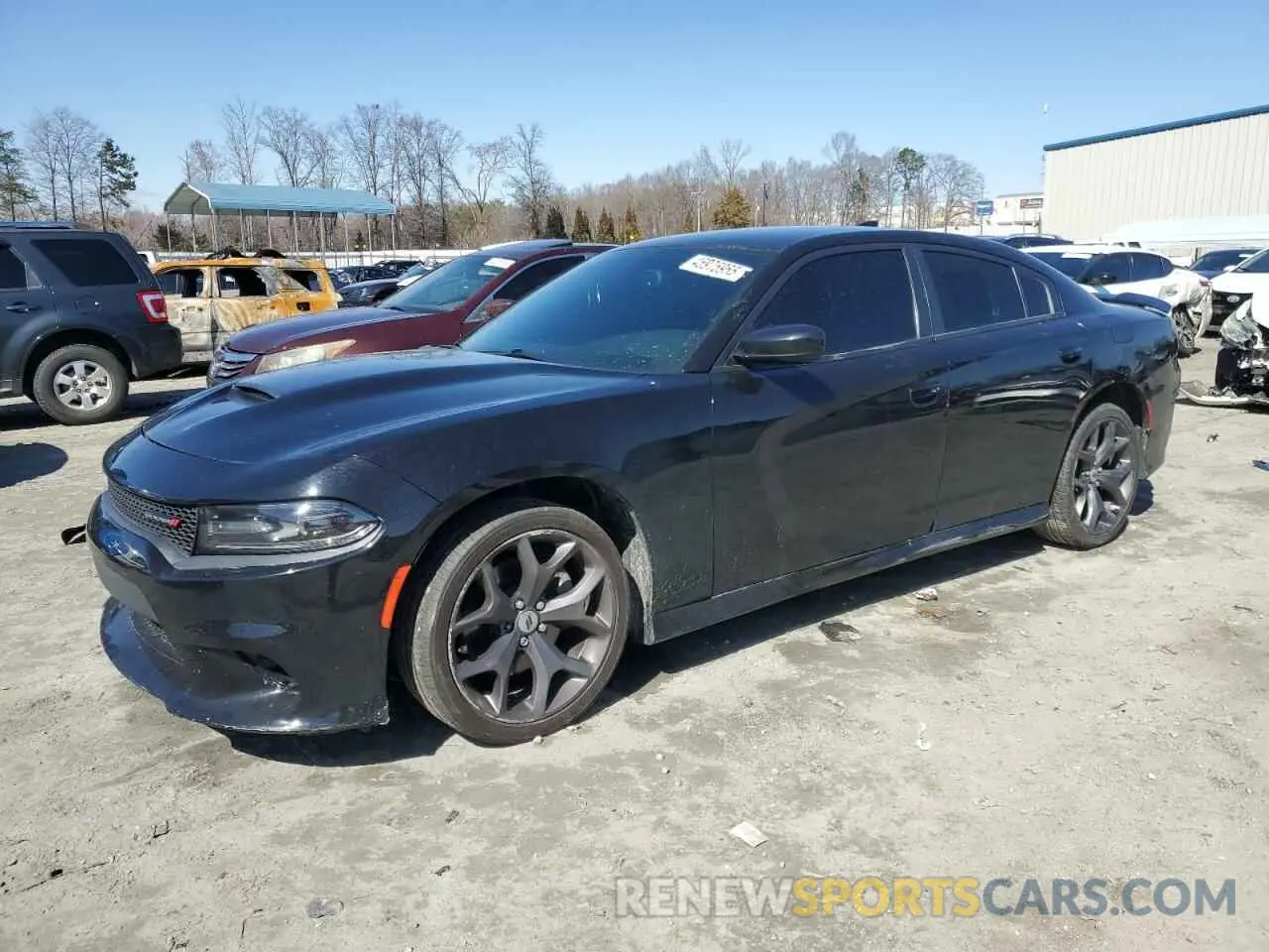 1 Photograph of a damaged car 2C3CDXHG1KH567672 DODGE CHARGER 2019
