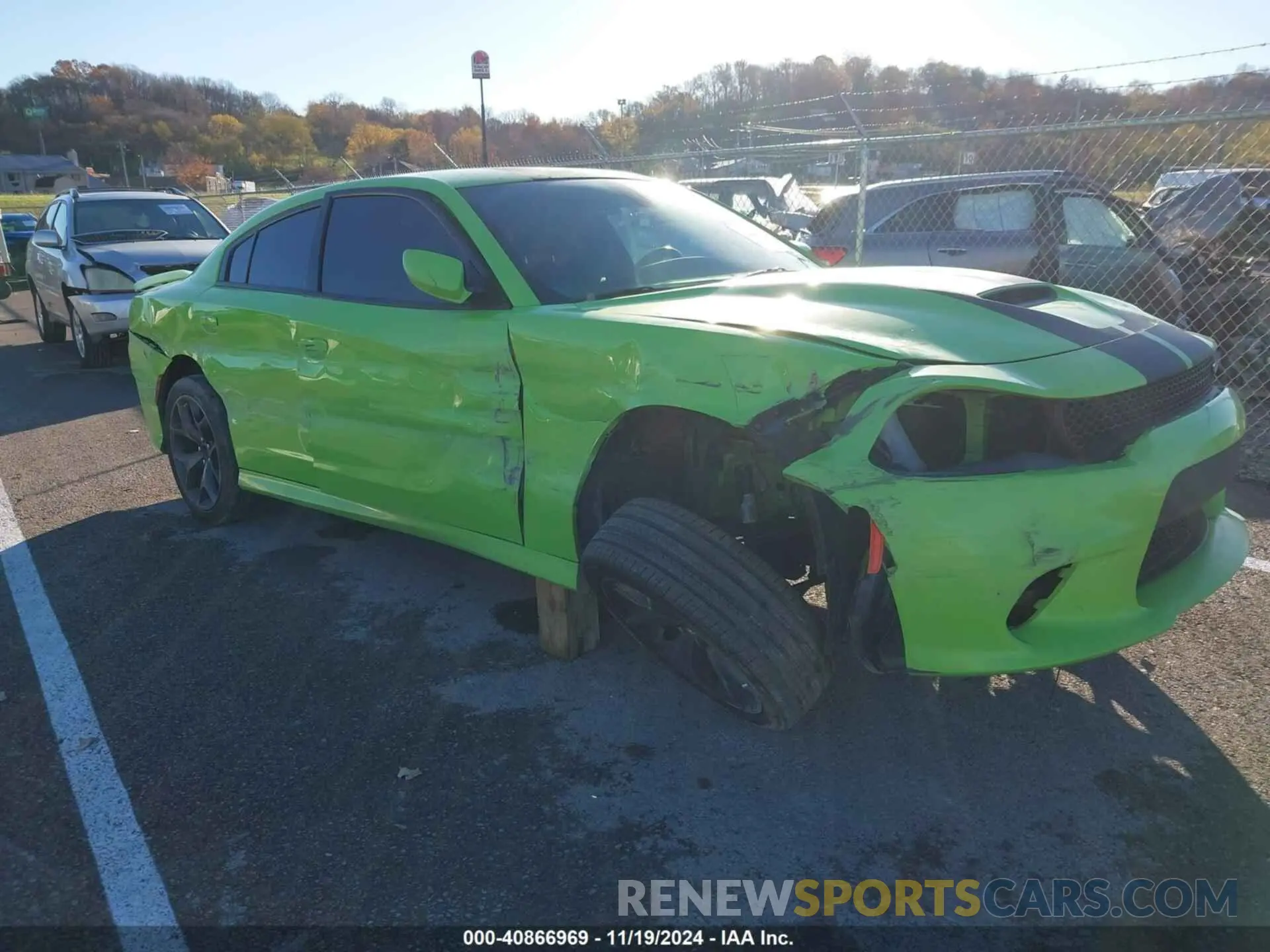1 Photograph of a damaged car 2C3CDXHG1KH706666 DODGE CHARGER 2019