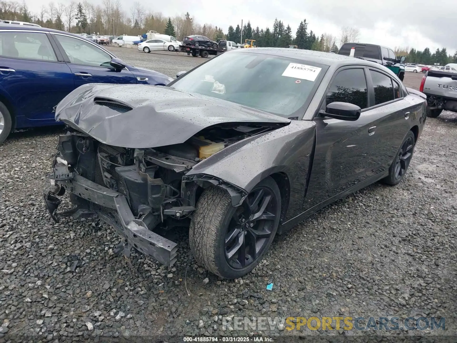 2 Photograph of a damaged car 2C3CDXHG1KH714119 DODGE CHARGER 2019